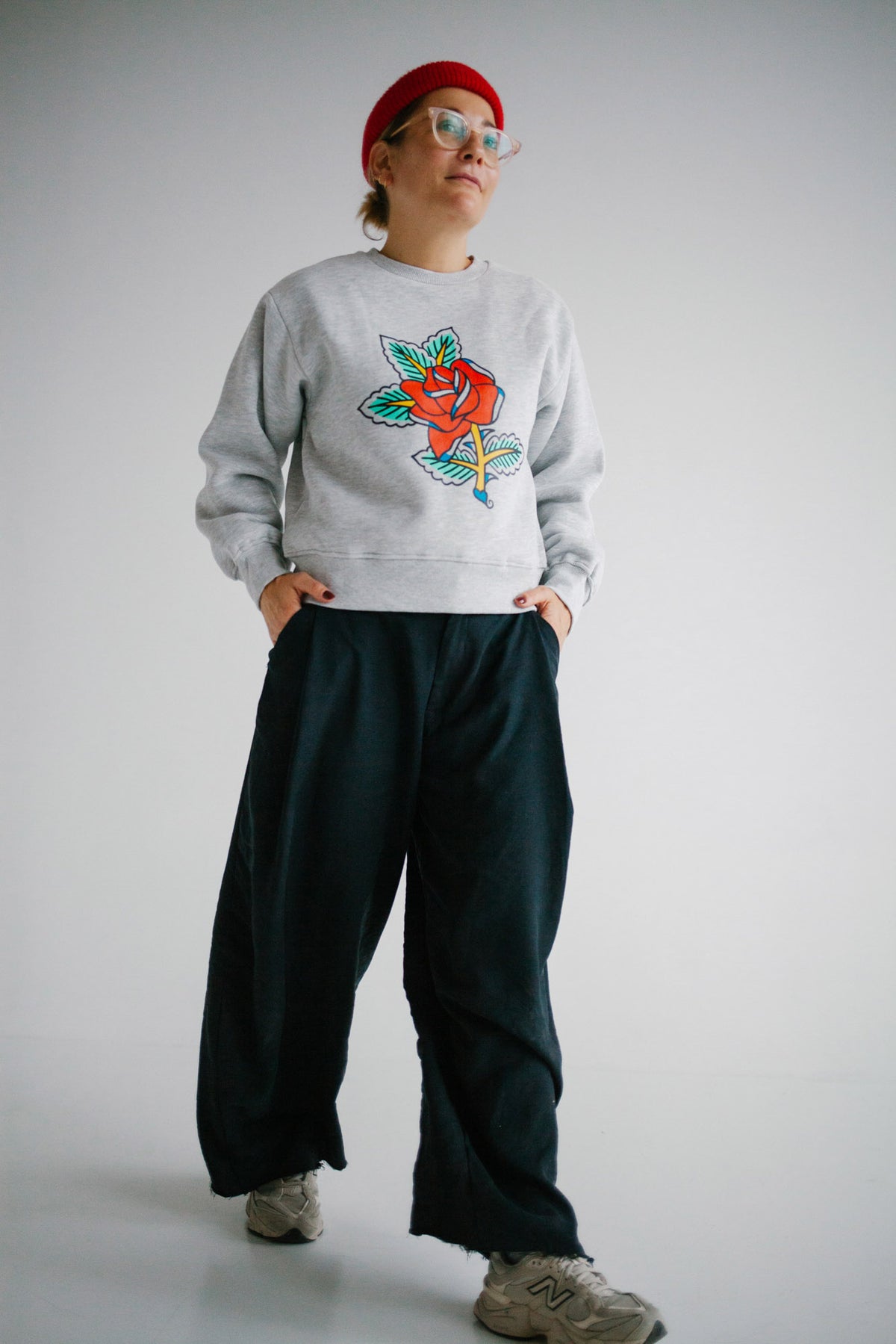 SWEAT ROSE CLASSIQUE FEMME