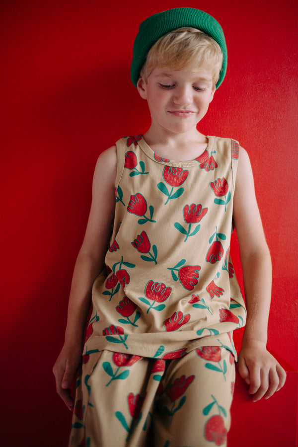 ENSEMBLE FLEUR ROUGE