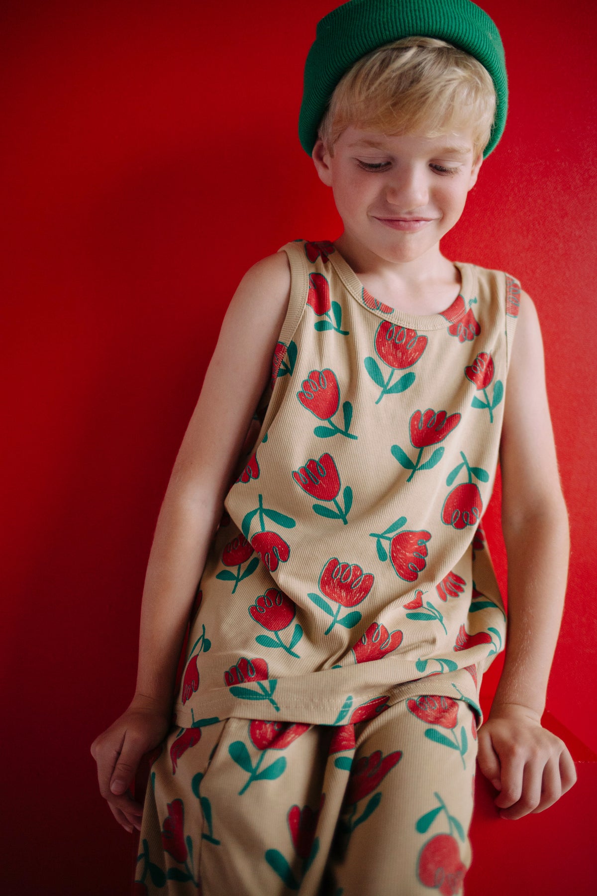 ENSEMBLE FLEUR ROUGE