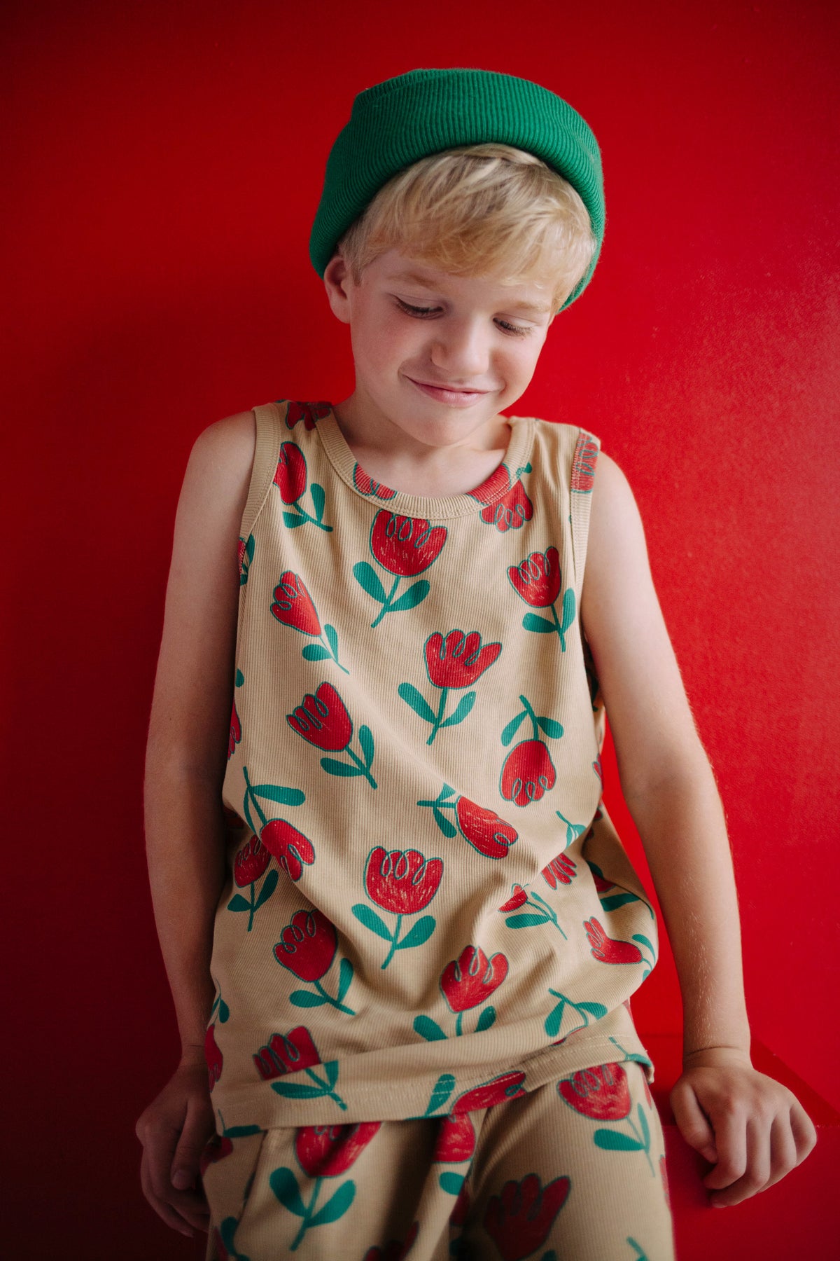 ENSEMBLE FLEUR ROUGE