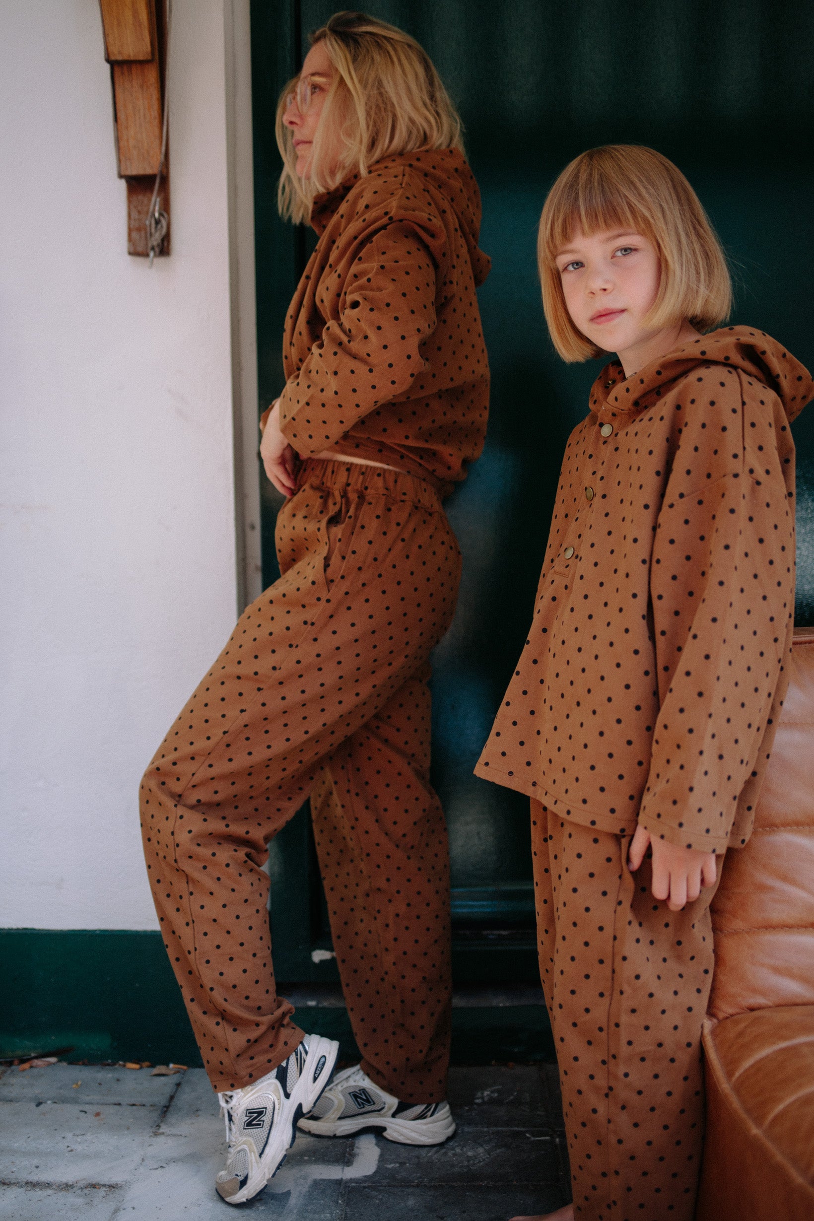 POLKA HOODIE SET WOMAN