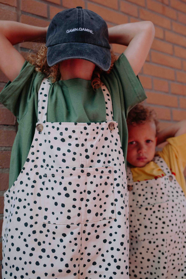 CREAM INK DENIM OVERALL