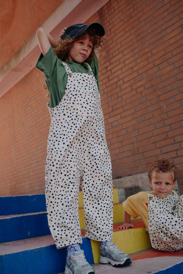 CREAM INK DENIM OVERALL