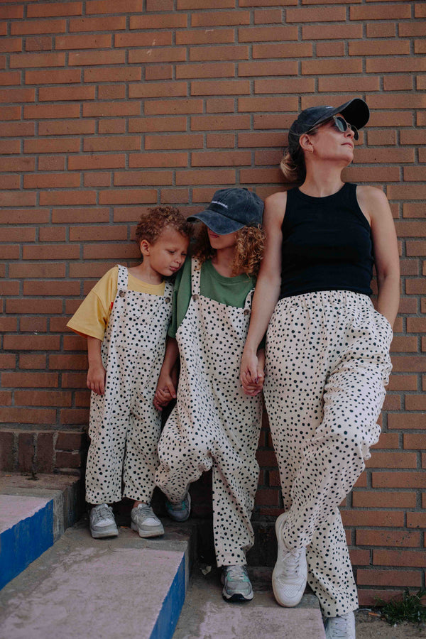 CREAM INK DENIM OVERALL