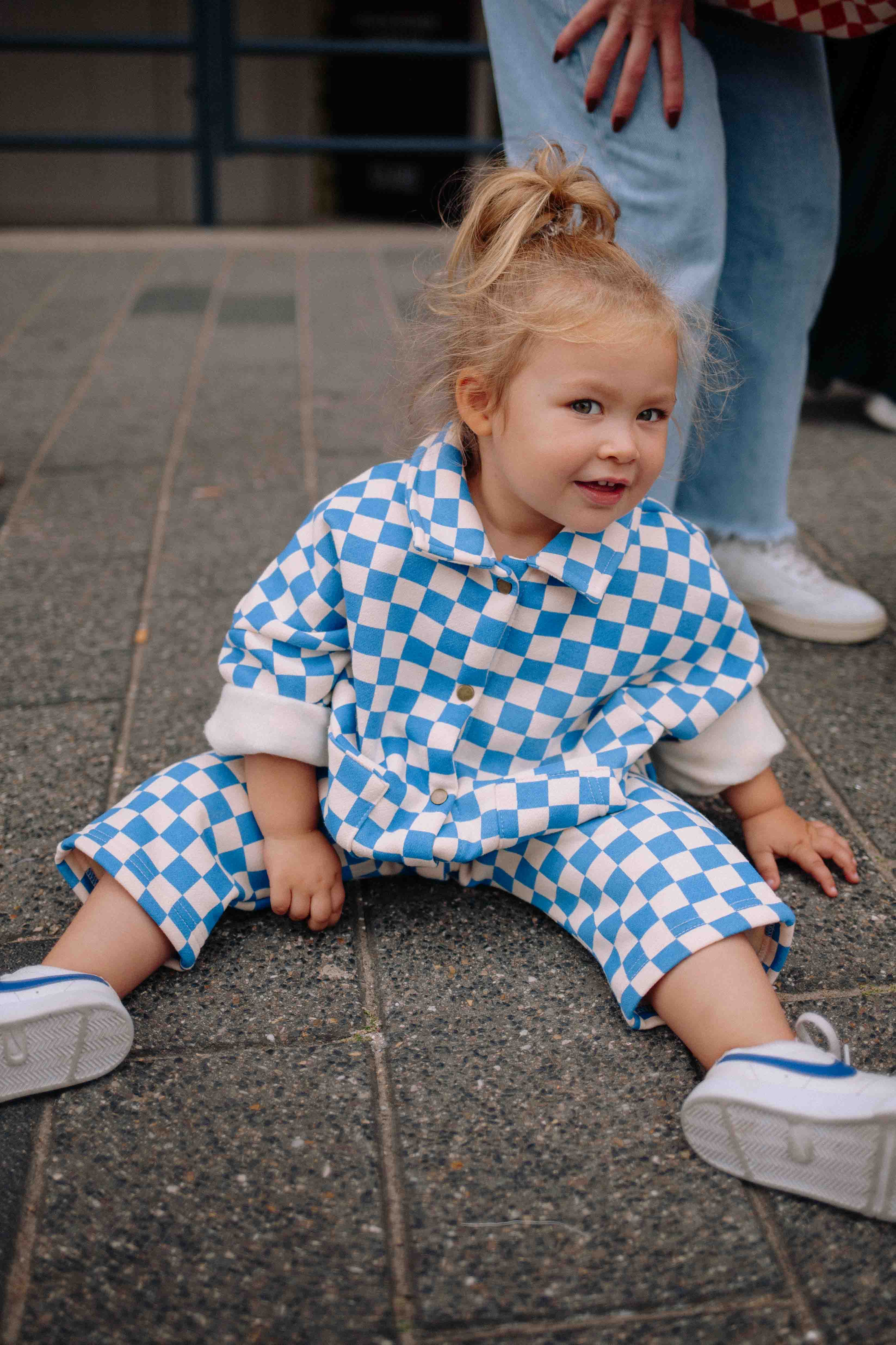COMBI BLEUE CHECKERS