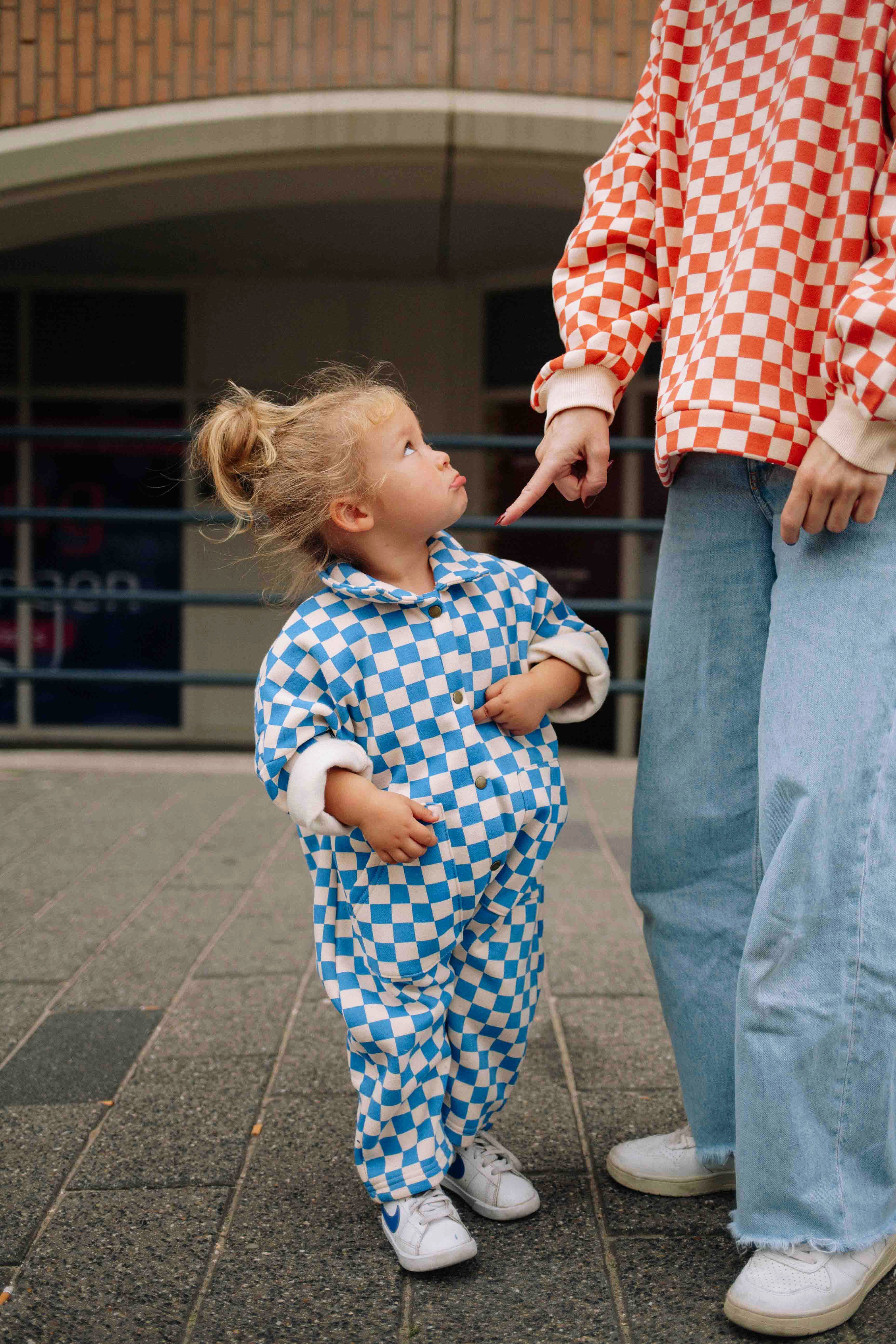 COMBI BLEUE CHECKERS