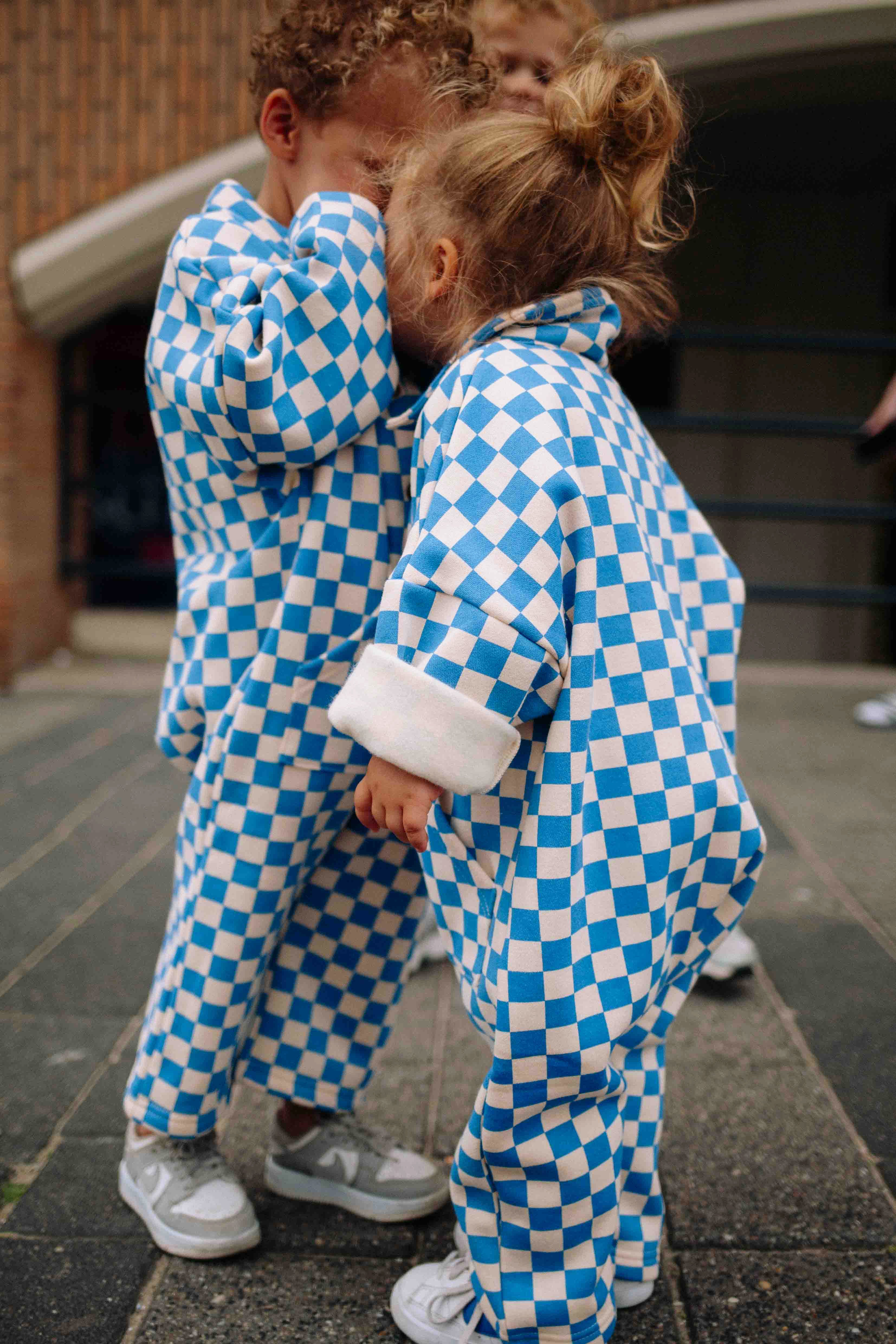 COMBI BLEUE CHECKERS