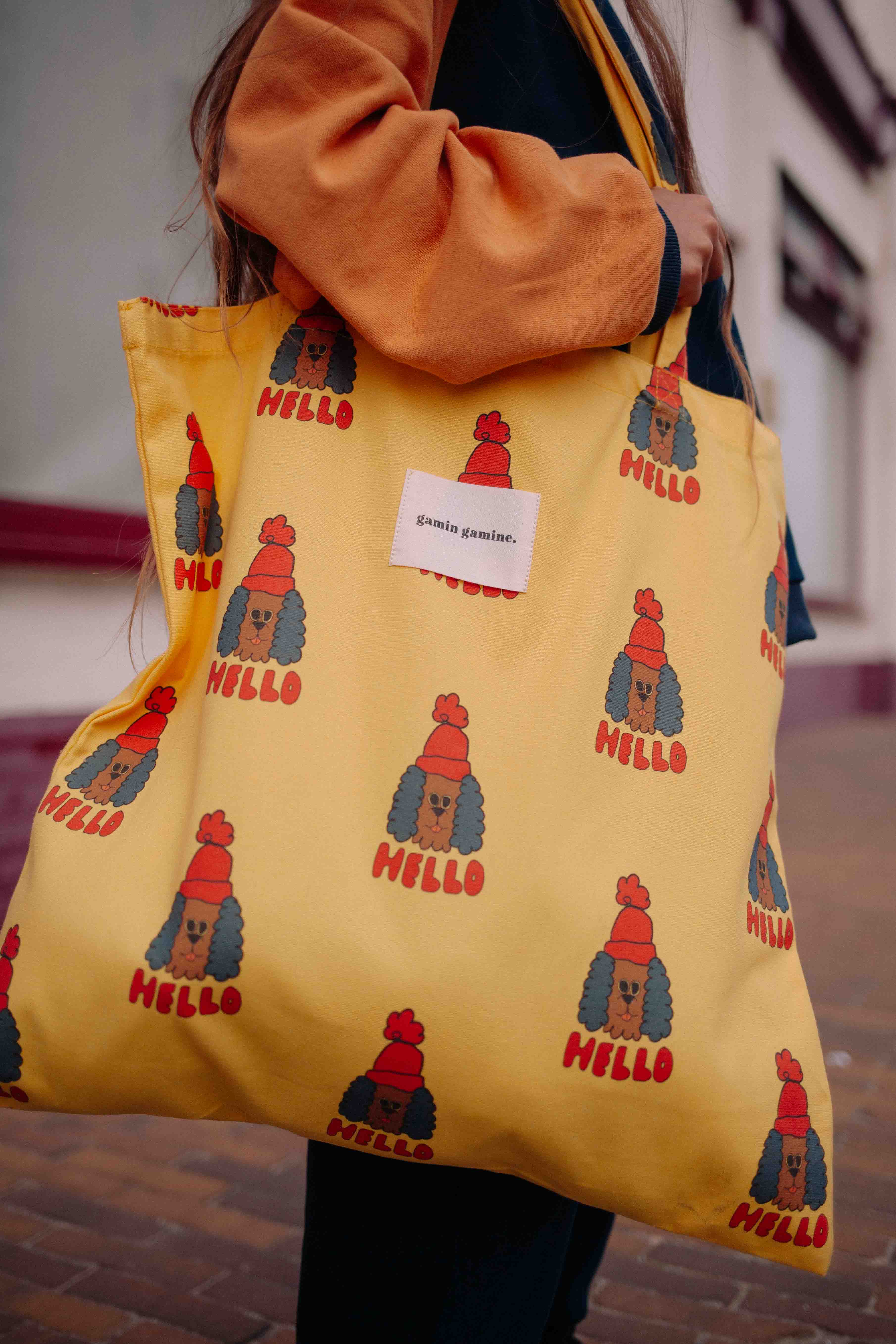 HELLO DOG TOTE BAG