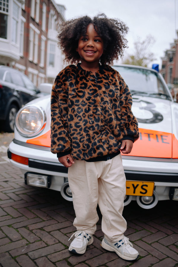 FLUFFY LEOPARD JACKET MML