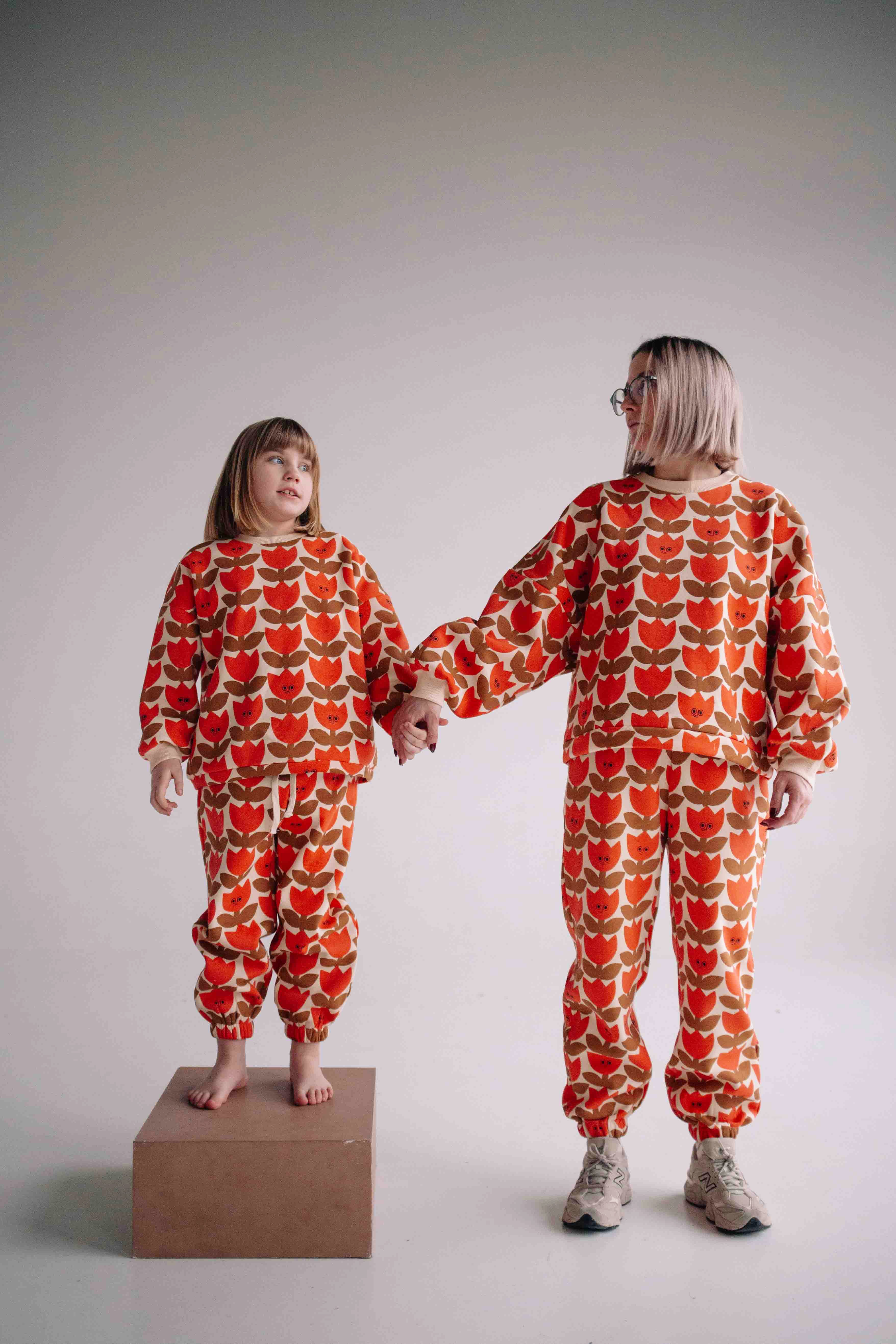 ENSEMBLE ORANGE SMILING TULIPE FEMME