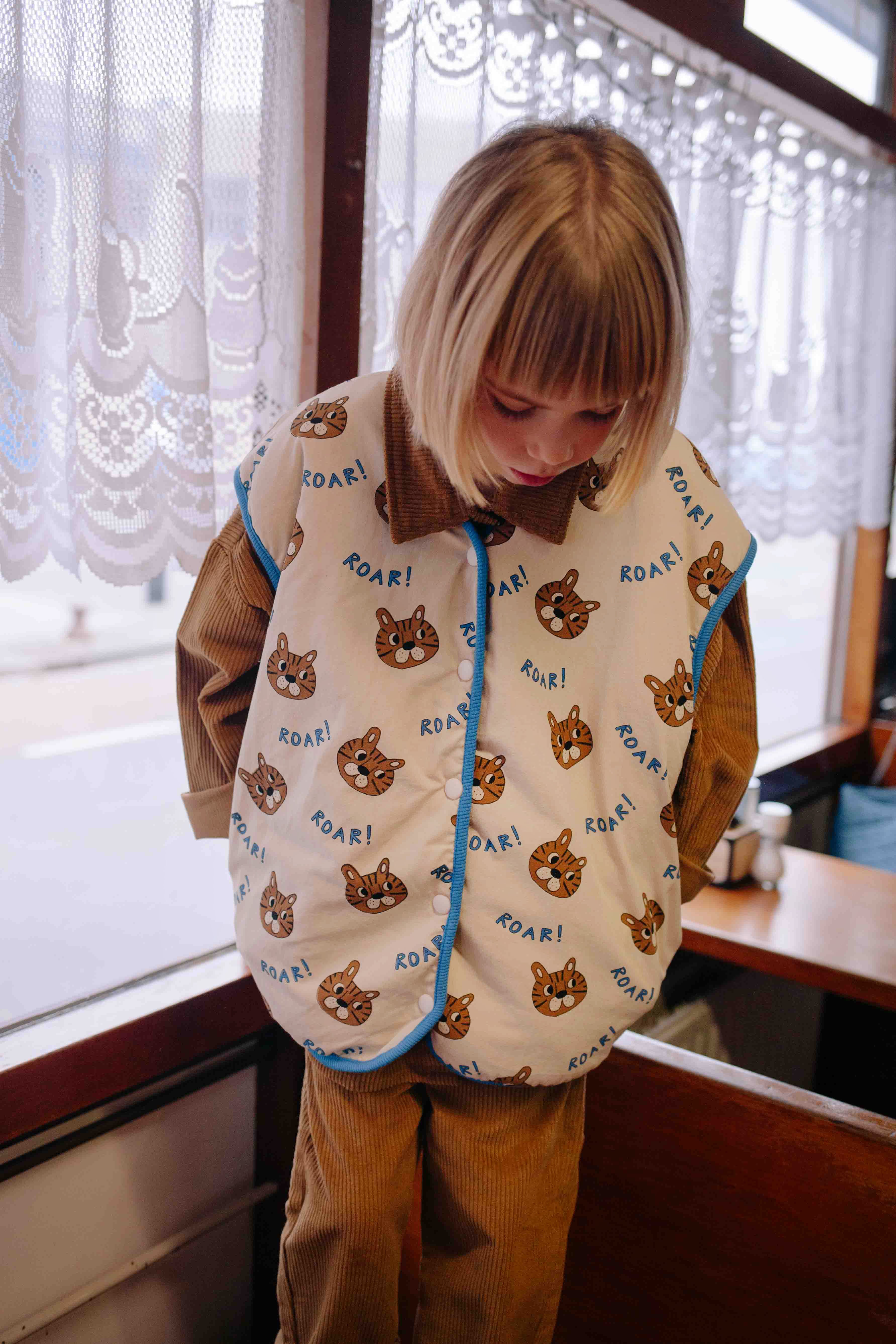 GILET REVERSIBLE MARRON ROAR