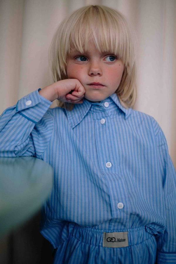 ENSEMBLE CHEMISE PINSTRIPES