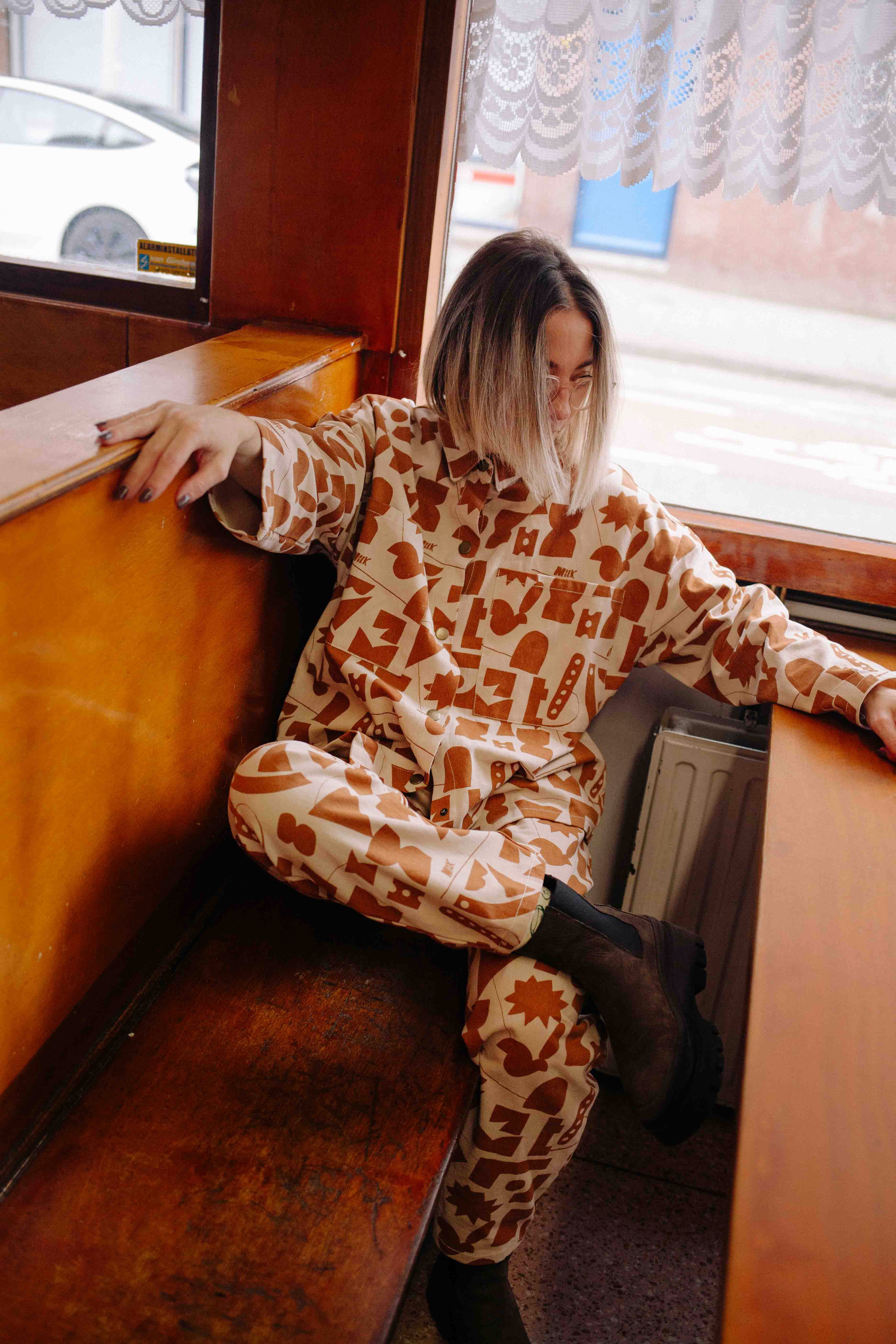 TOFFEE MILK DENIM SET WOMAN