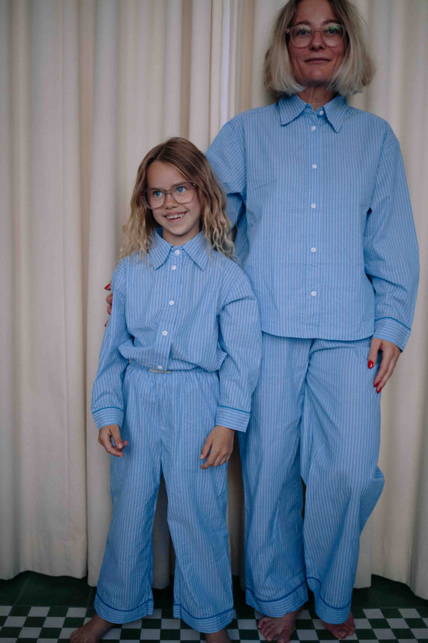 SHIRT PINSTRIPES SET WOMAN