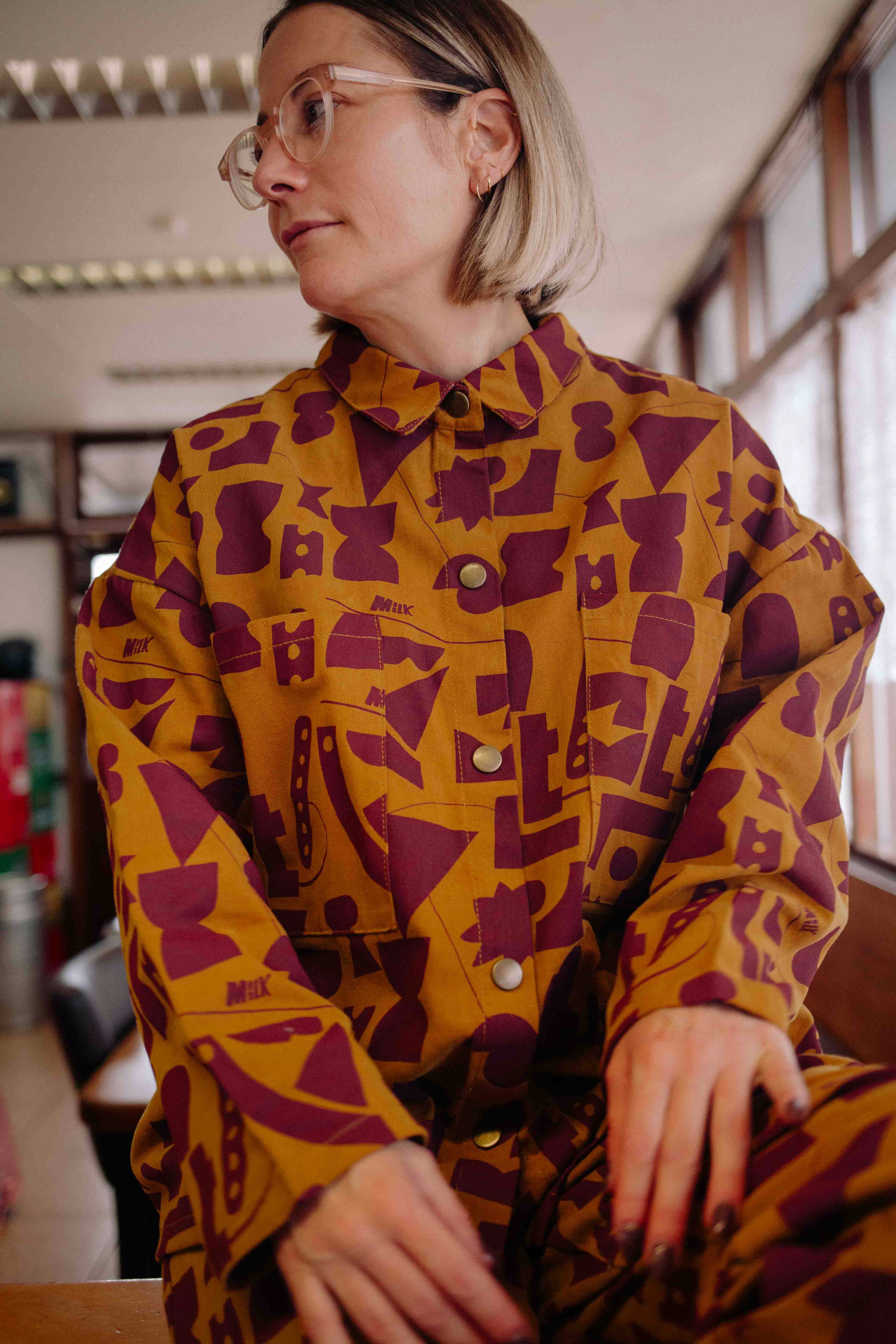 CAFÉ AU MILK DENIM SET WOMAN