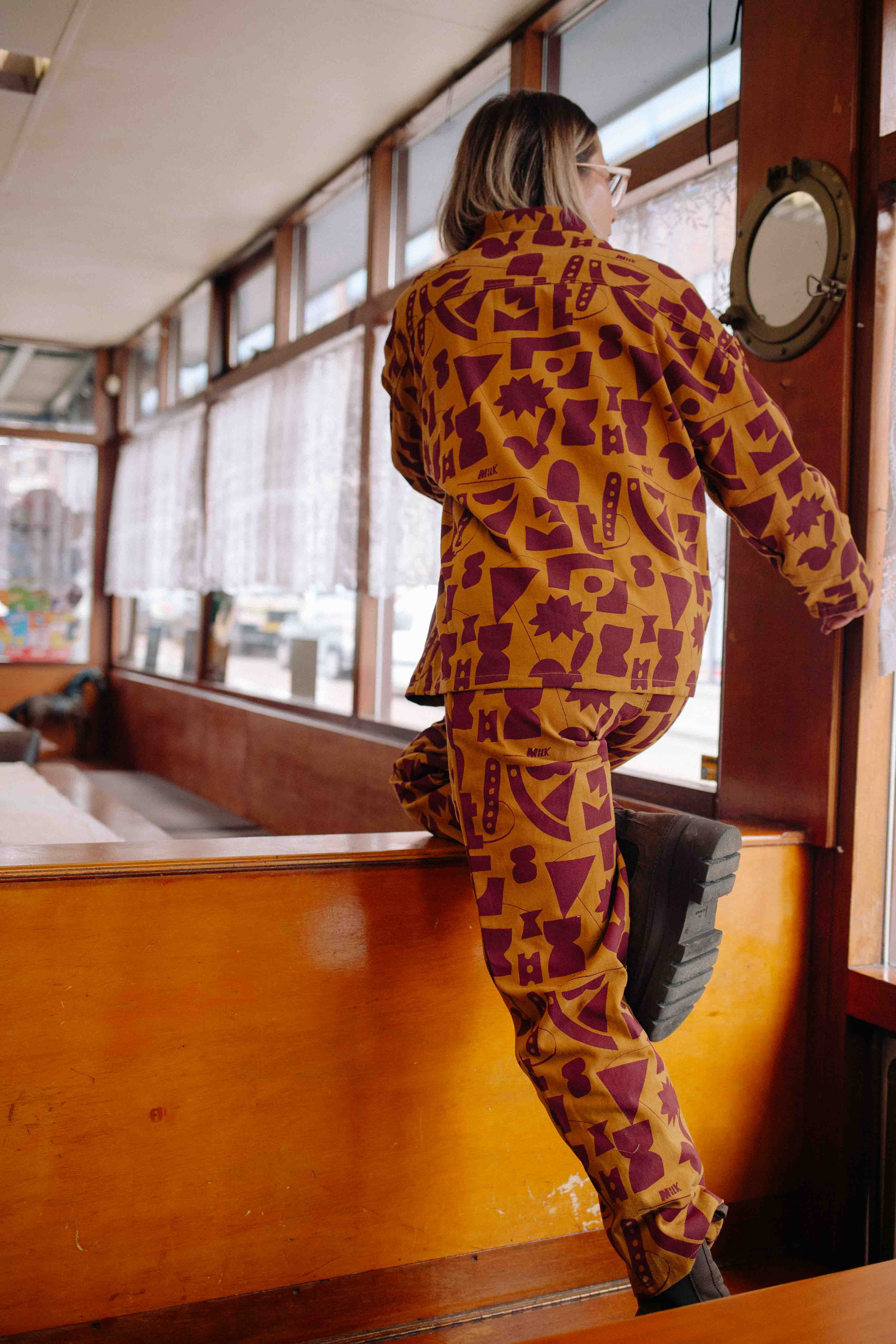 CAFÉ AU MILK DENIM SET WOMAN