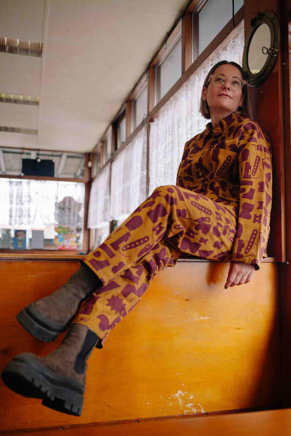 CAFÉ AU MILK DENIM SET WOMAN