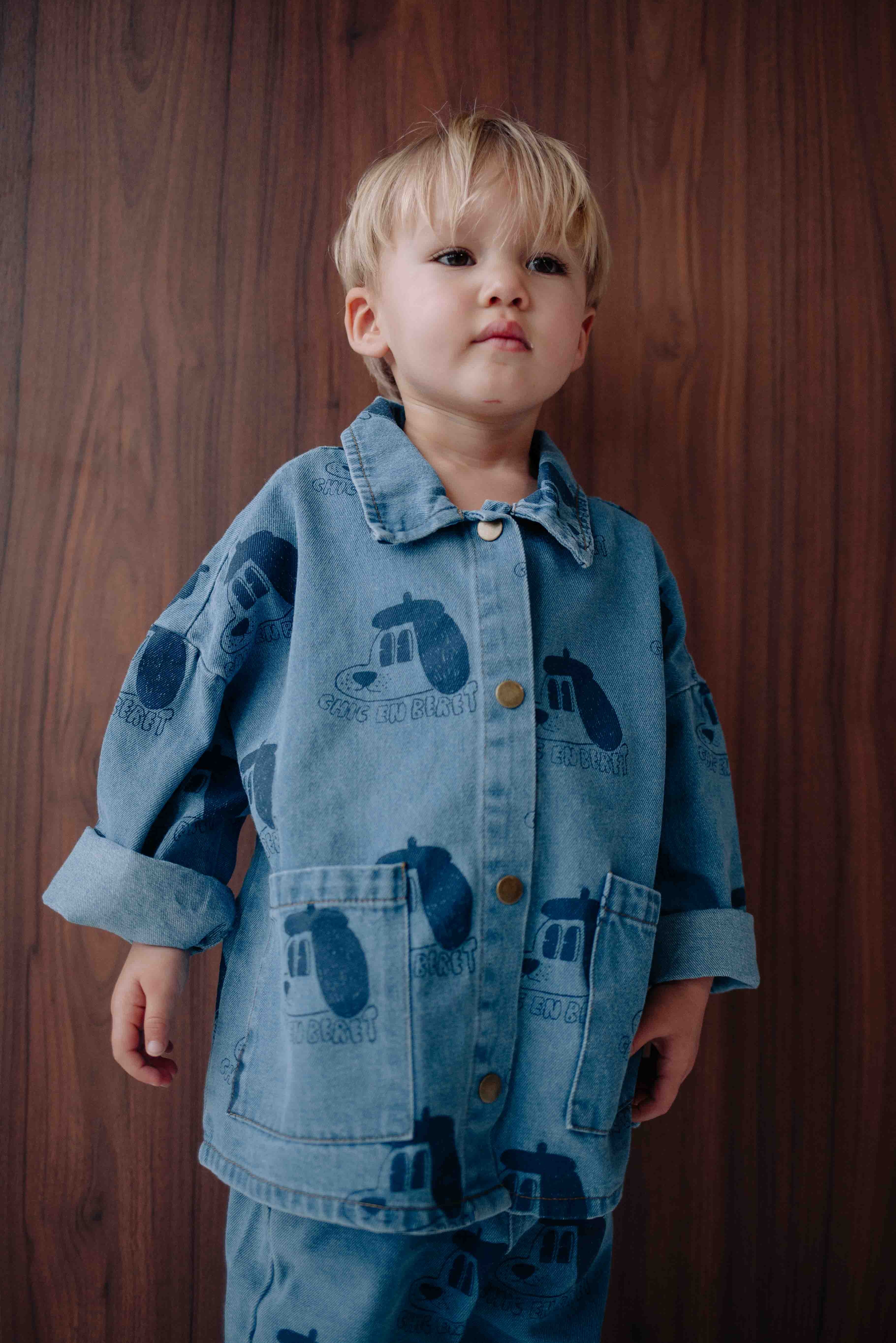 ENSEMBLE DENIM BERET