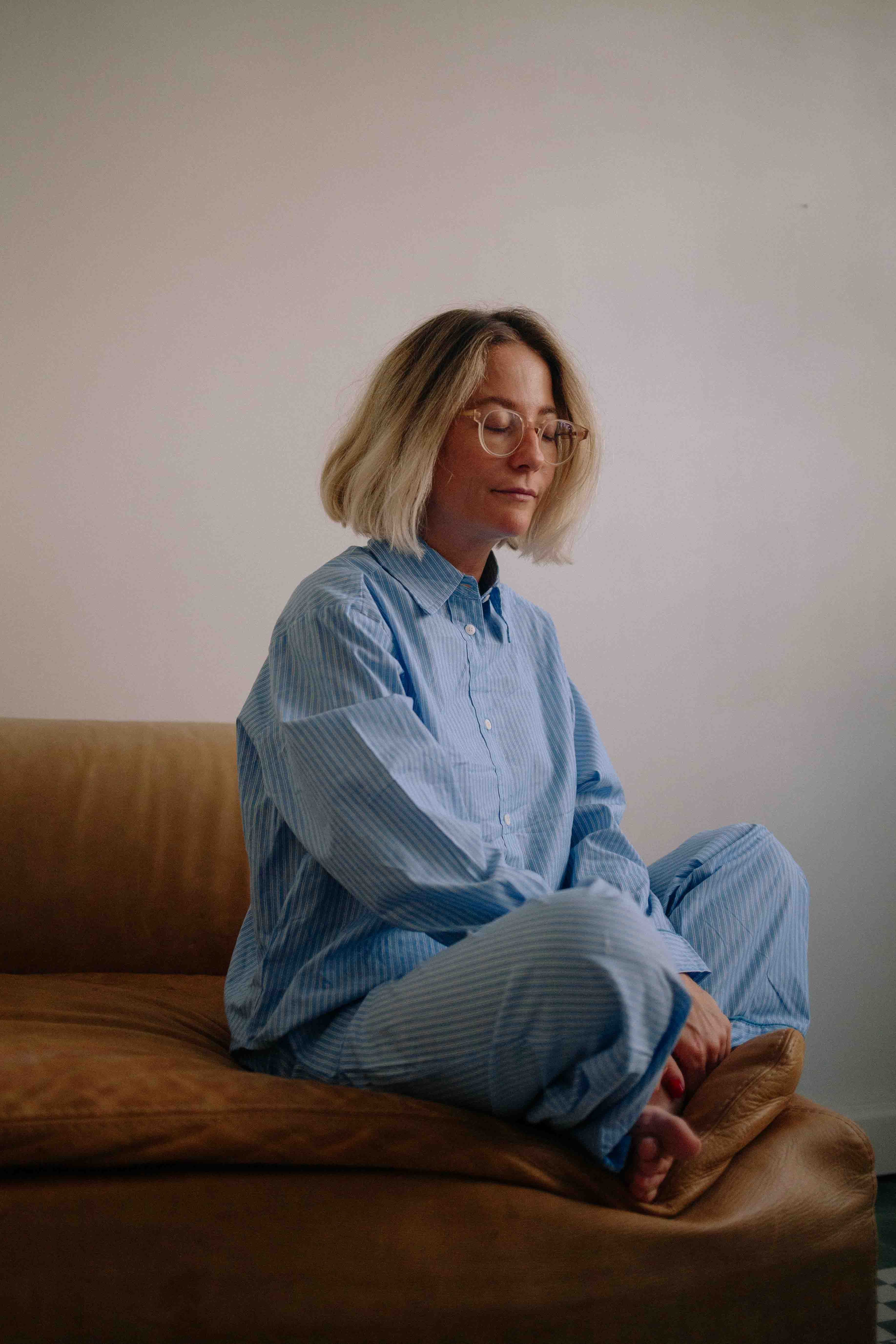 SHIRT PINSTRIPES SET WOMAN