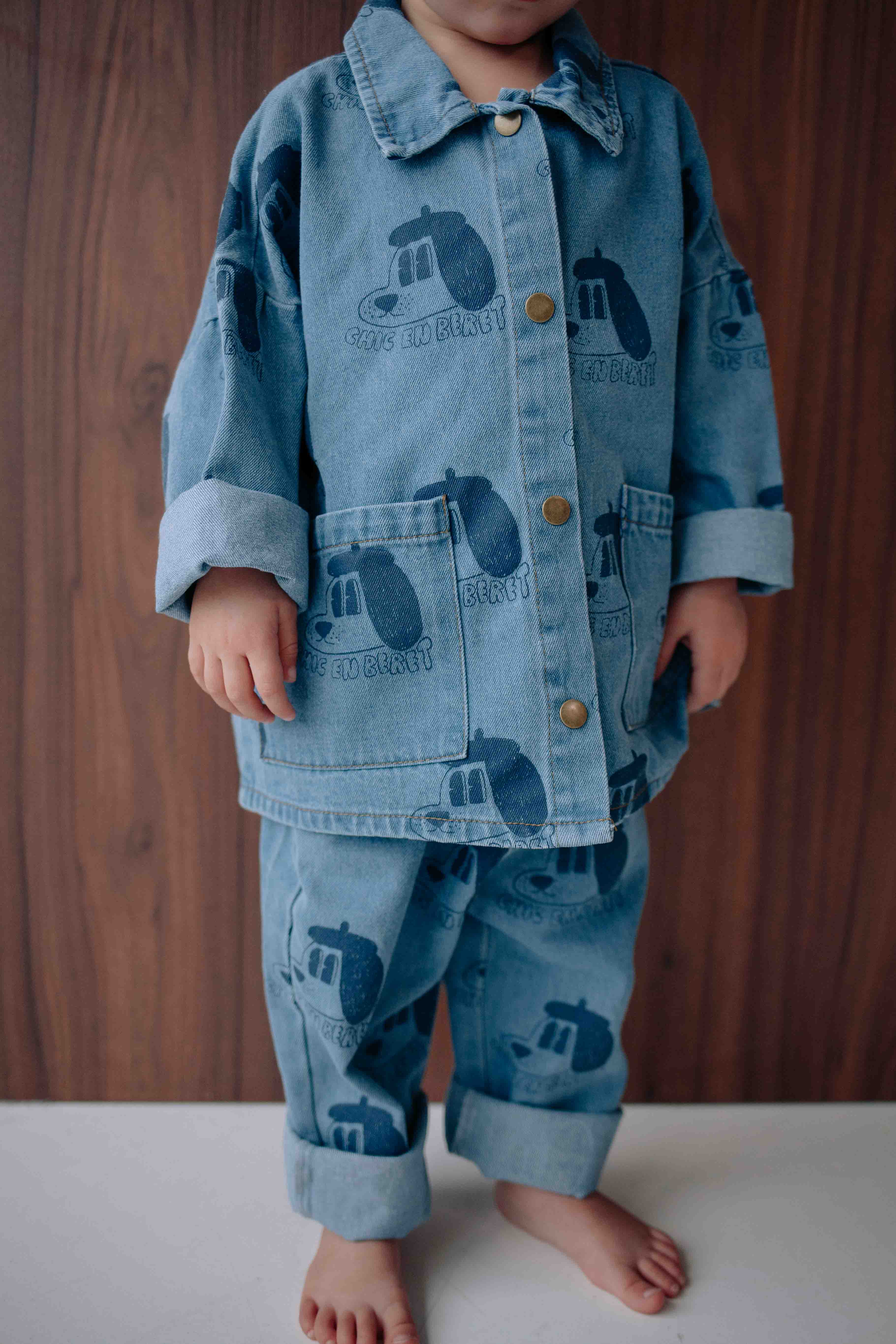 ENSEMBLE DENIM BERET