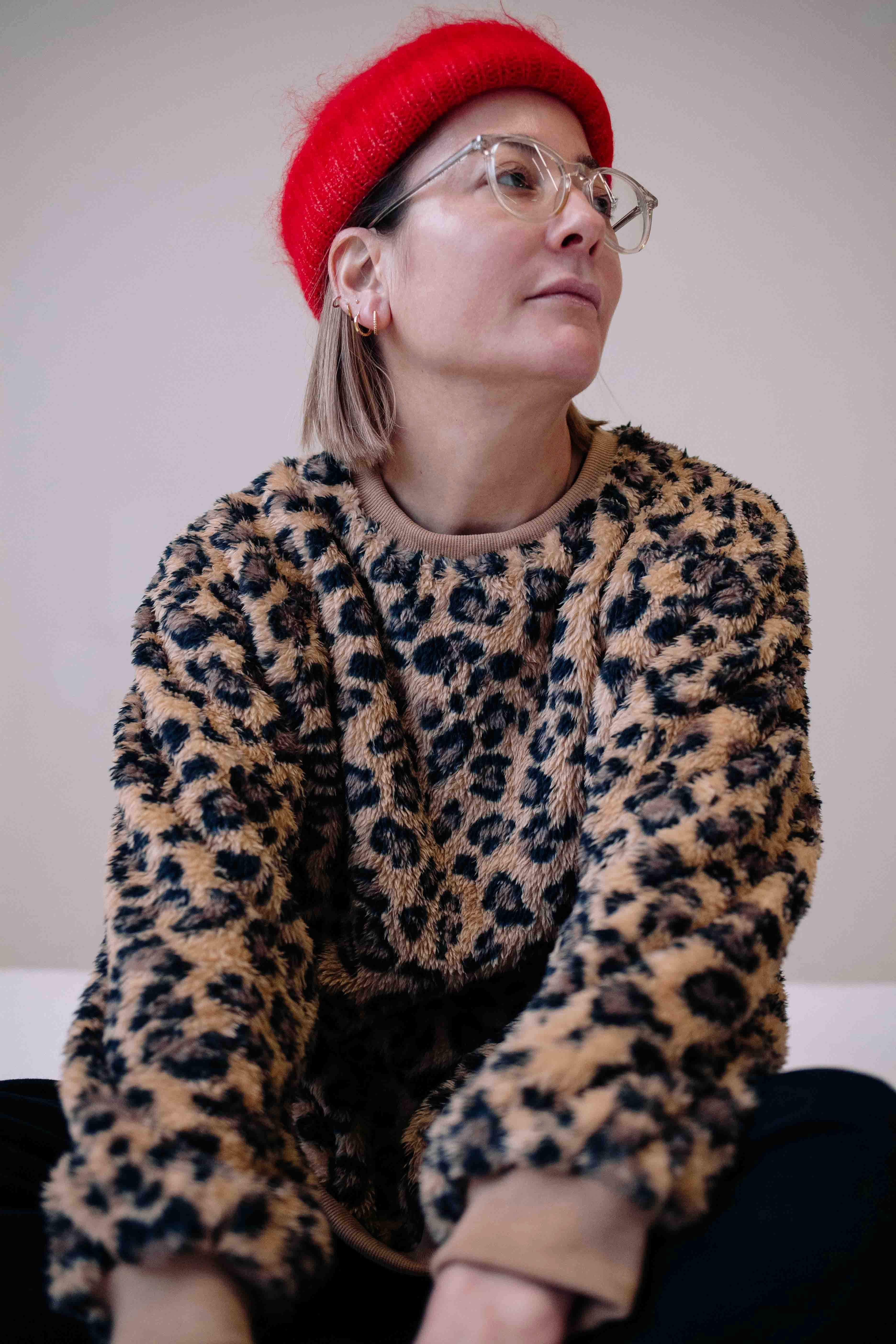 SWEAT FLUFFY LEO FEMME