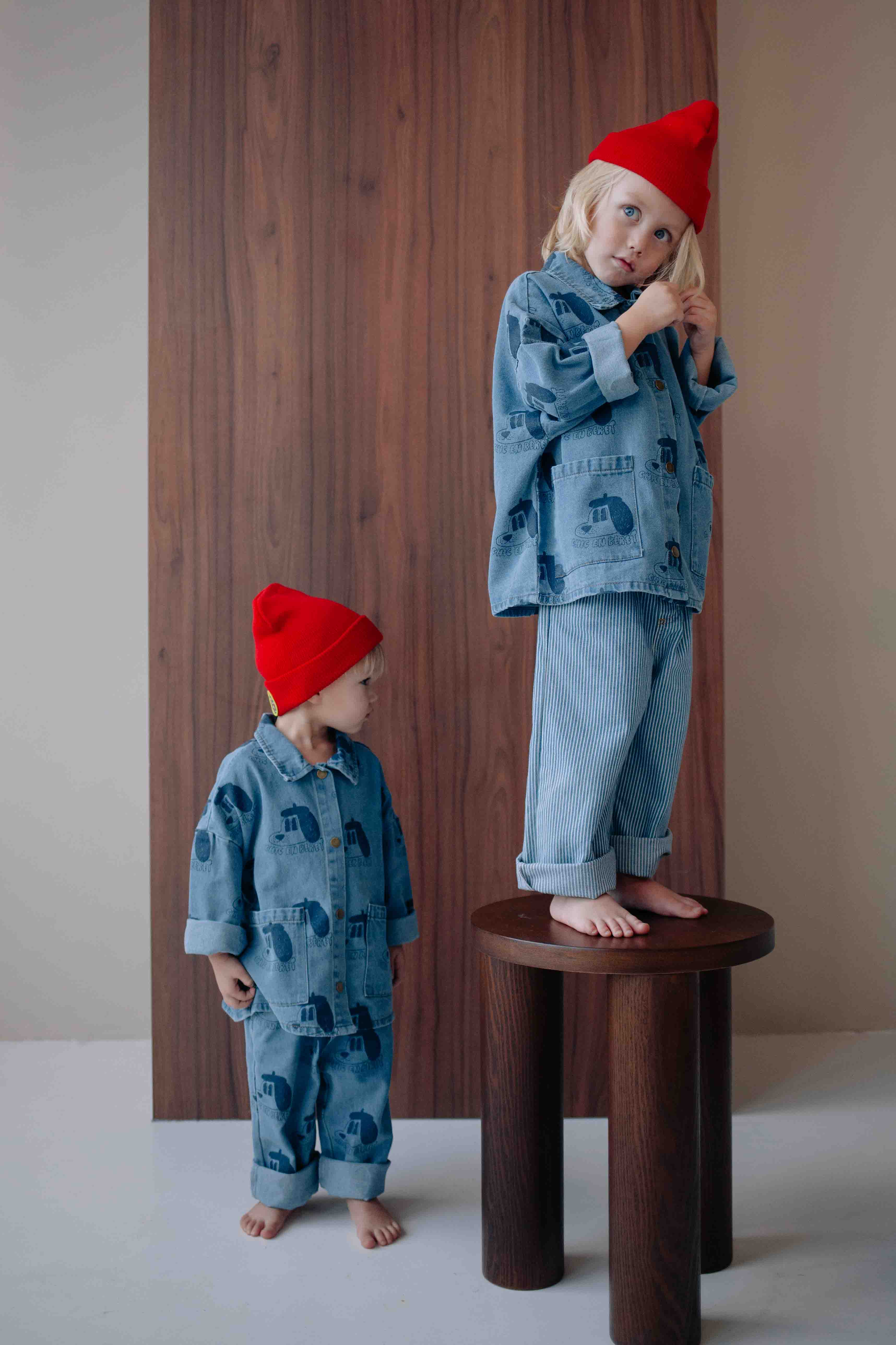 ENSEMBLE DENIM BERET