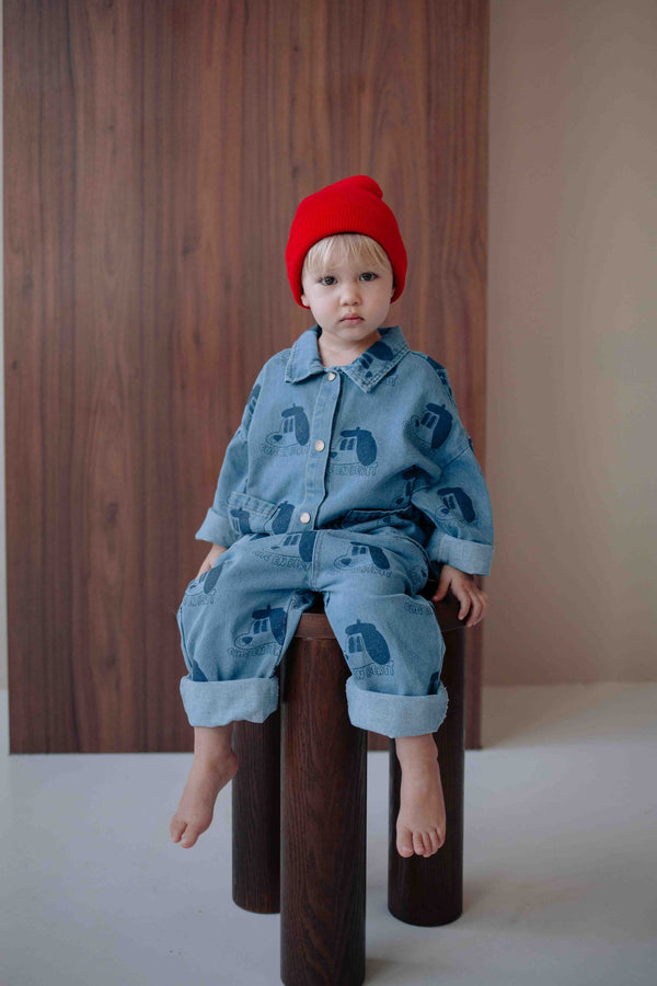 ENSEMBLE DENIM BERET