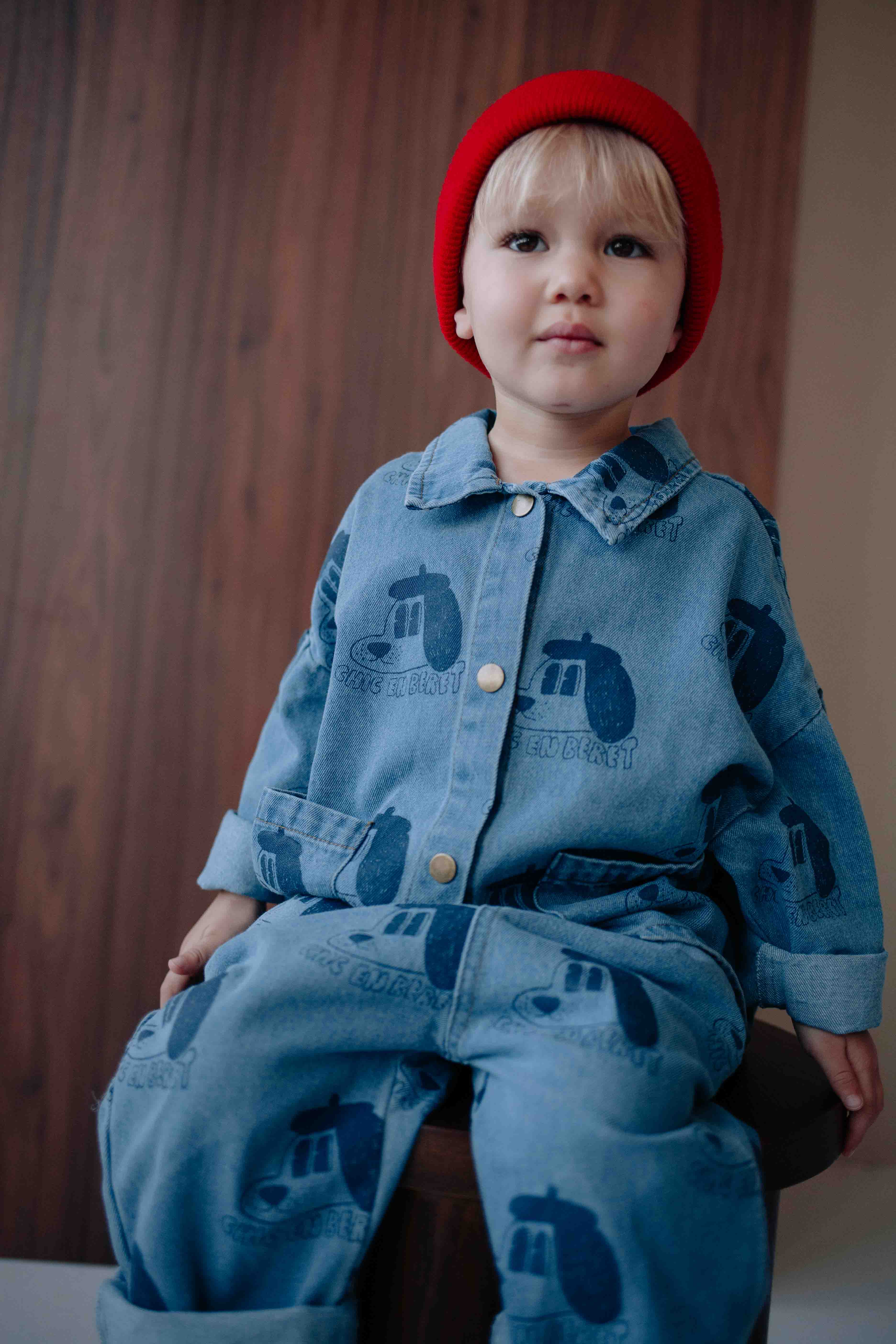 ENSEMBLE DENIM BERET