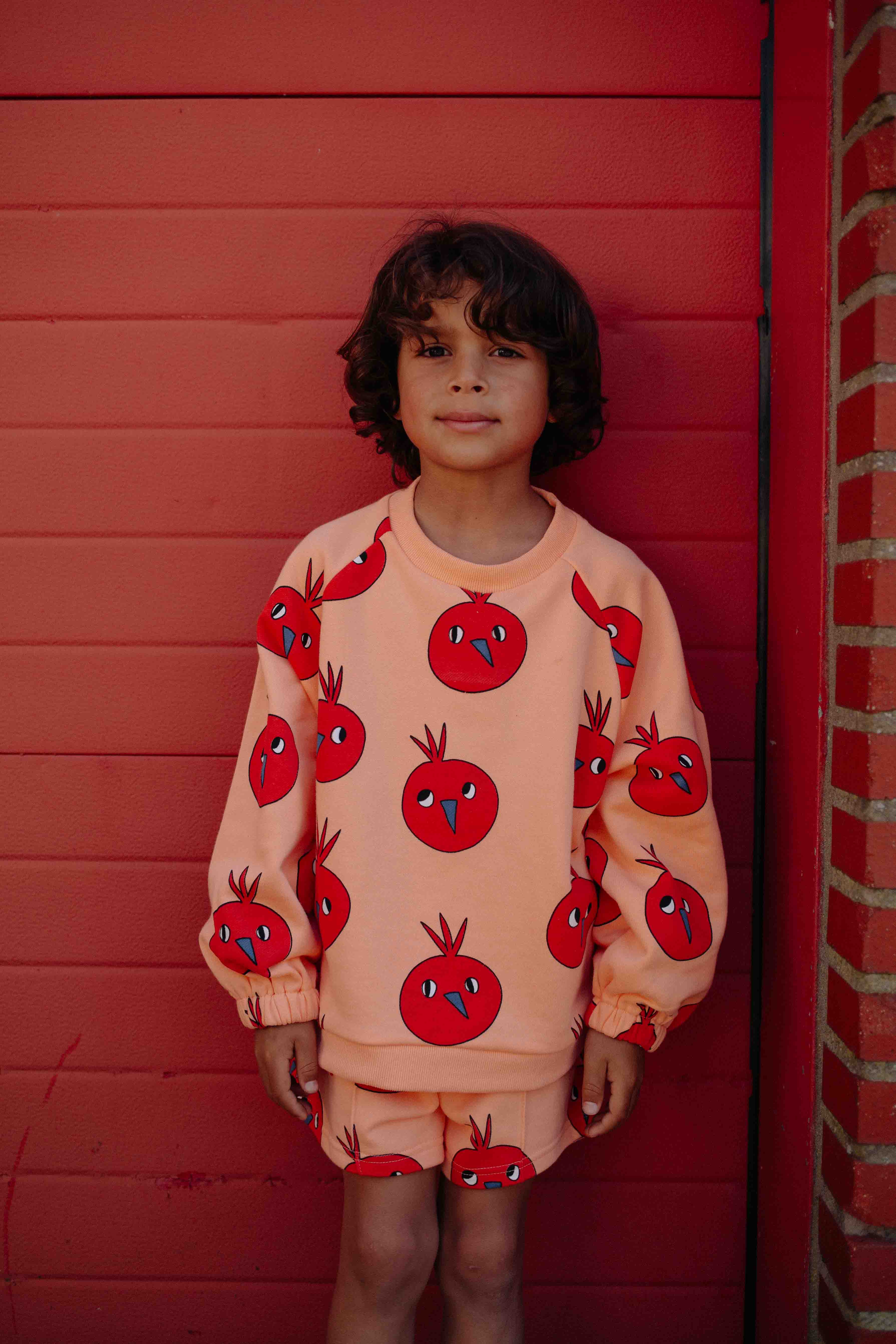 FUNNY BIRD SHORT SET