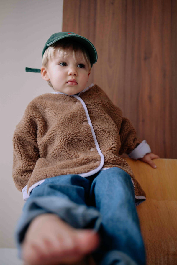 MATCHY - VESTE BROWN COZY