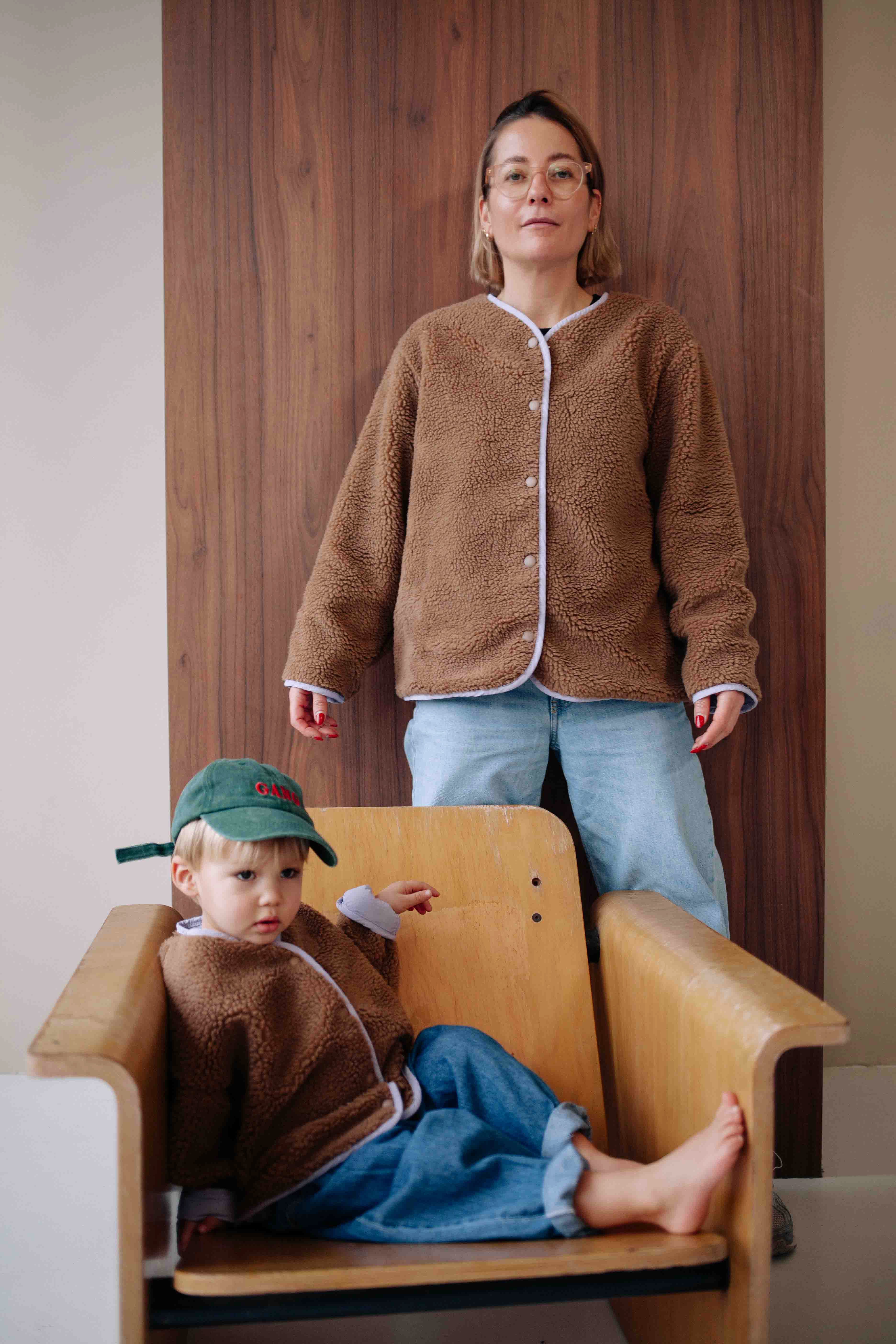 BROWN COZY JACKET WOMAN