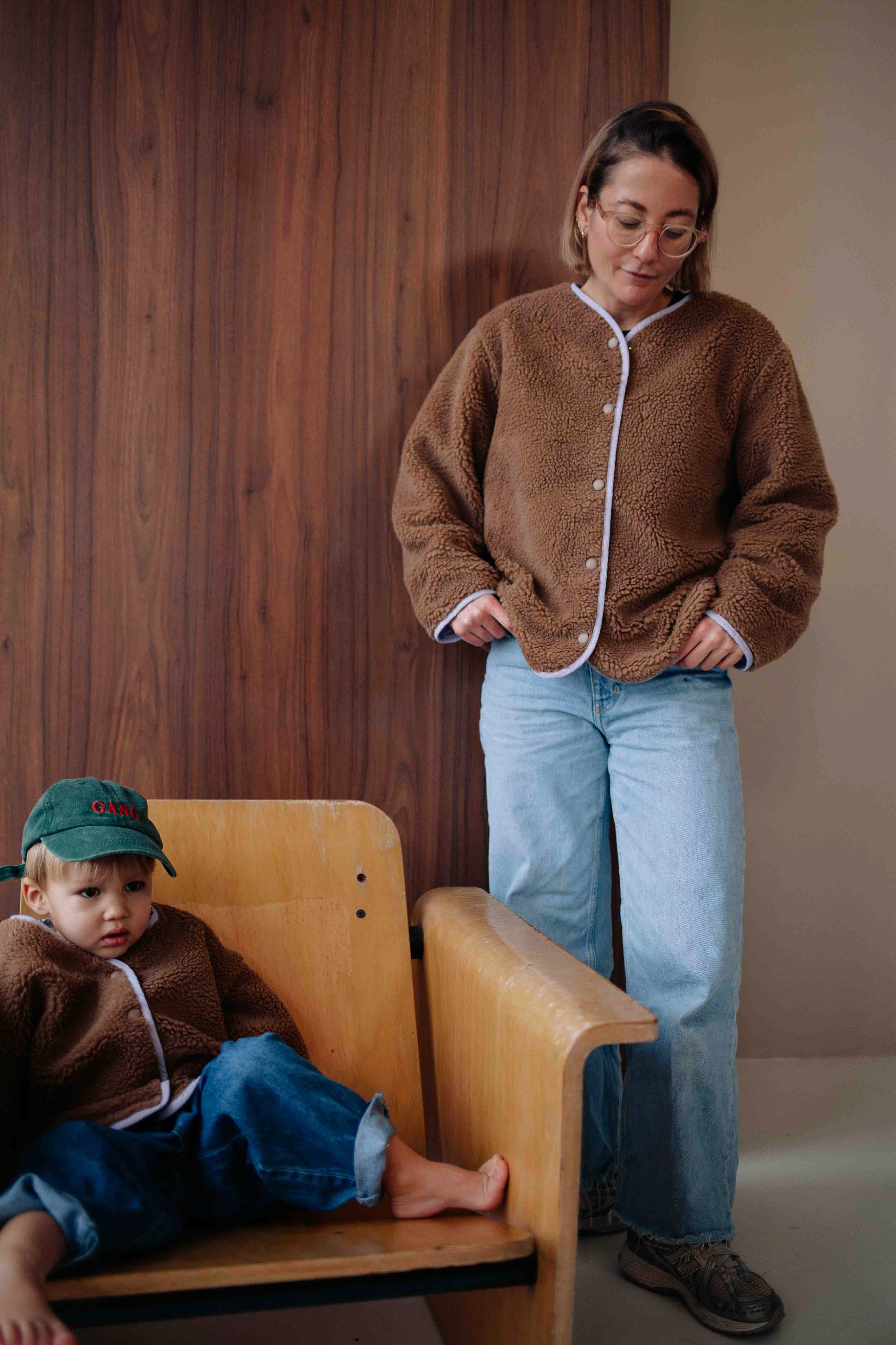 BROWN COZY JACKET WOMAN