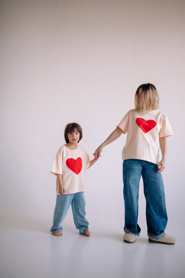 MATCHY - T-SHIRTS GROS CŒUR