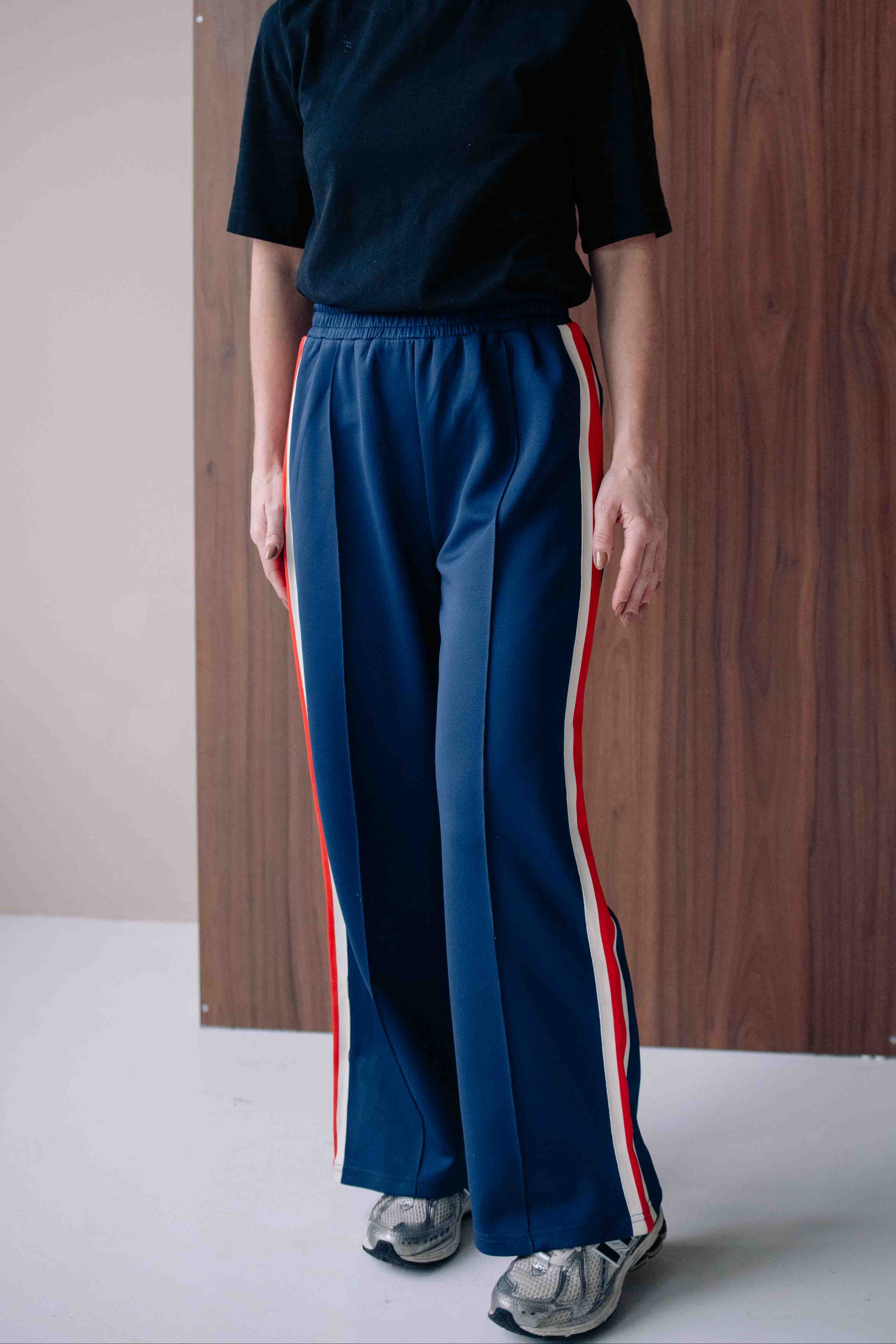 PANTALON SPORTY NAVY FEMME