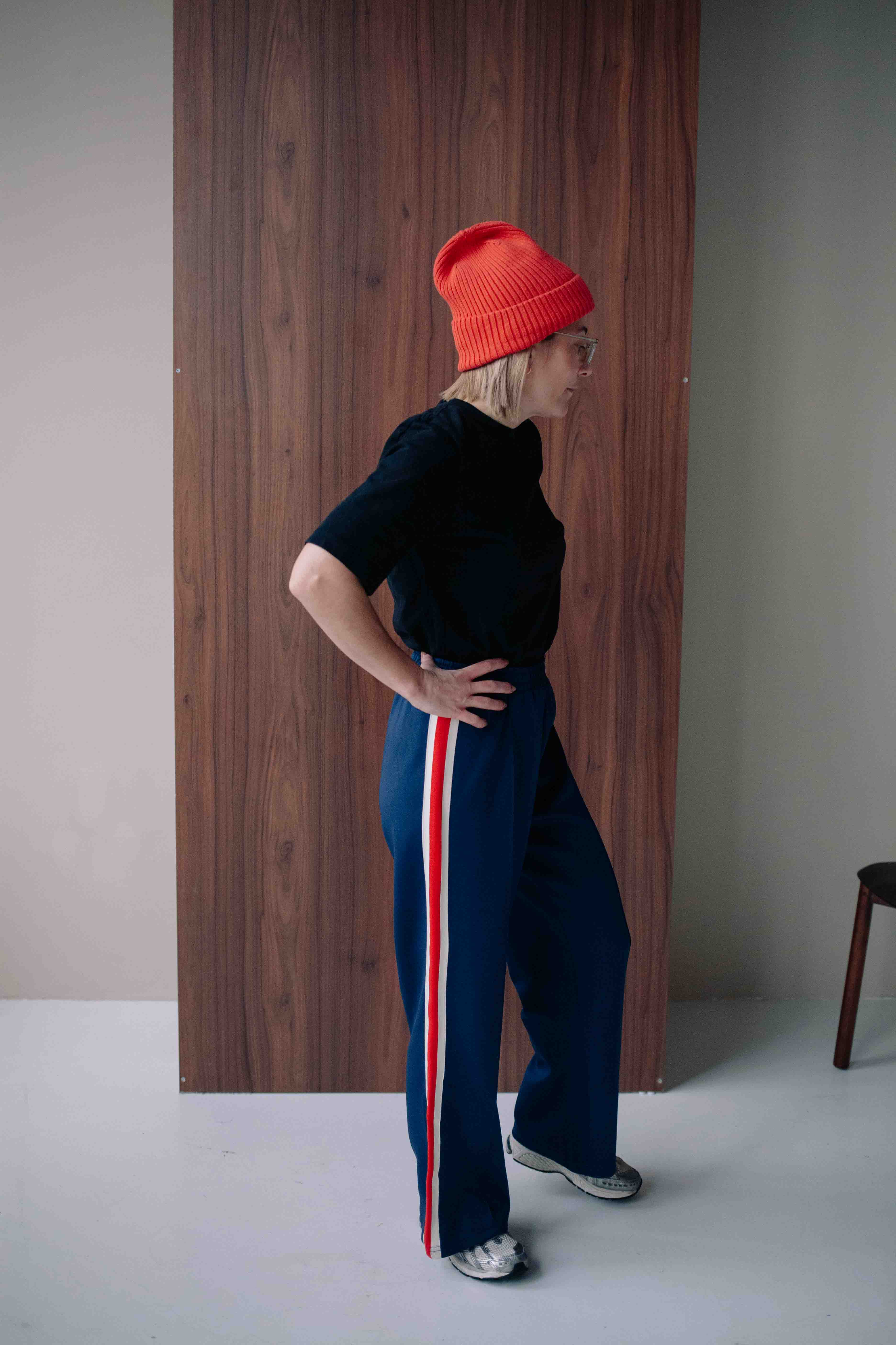 NAVY SPORTY PANTS WOMAN