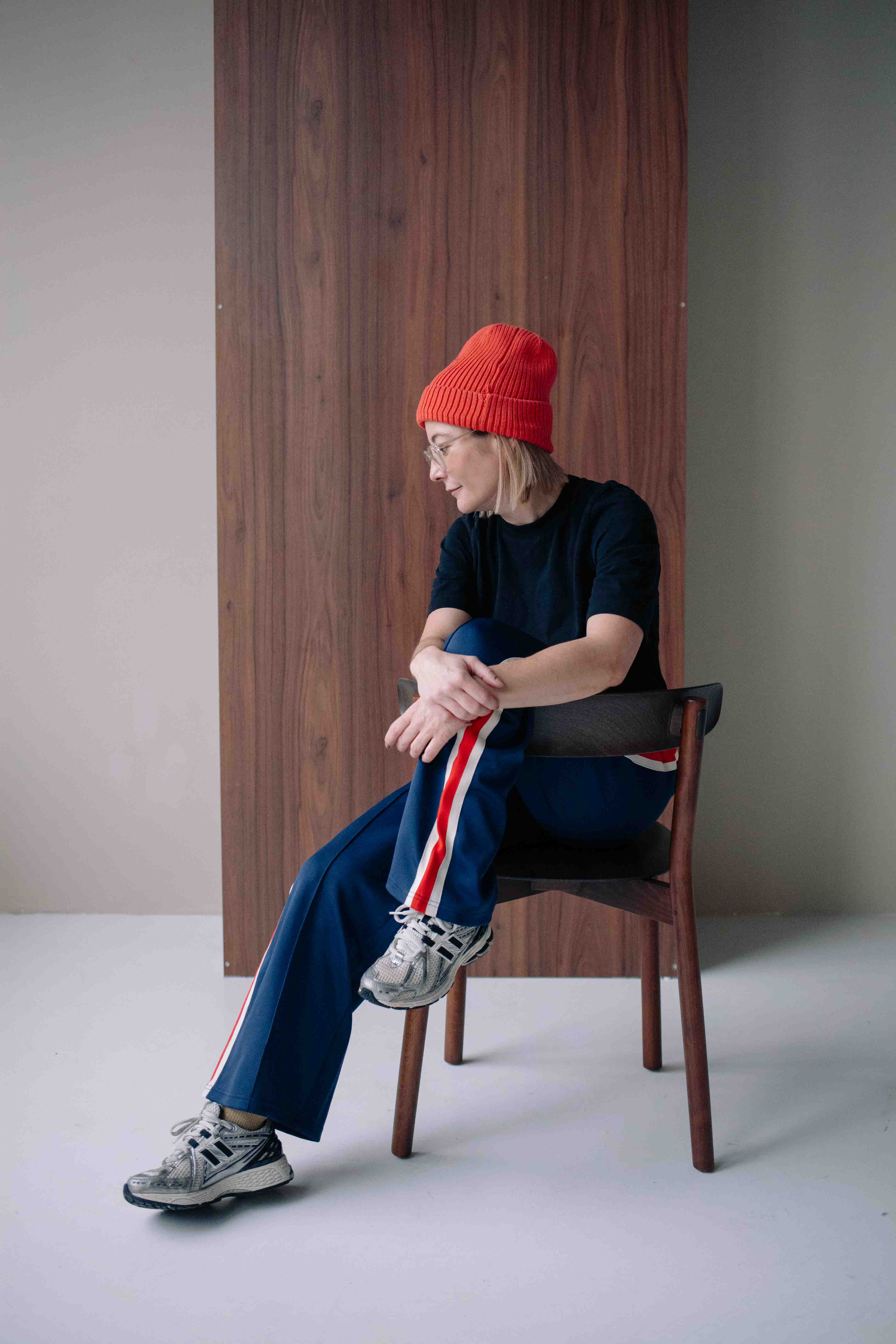 NAVY SPORTY PANTS WOMAN