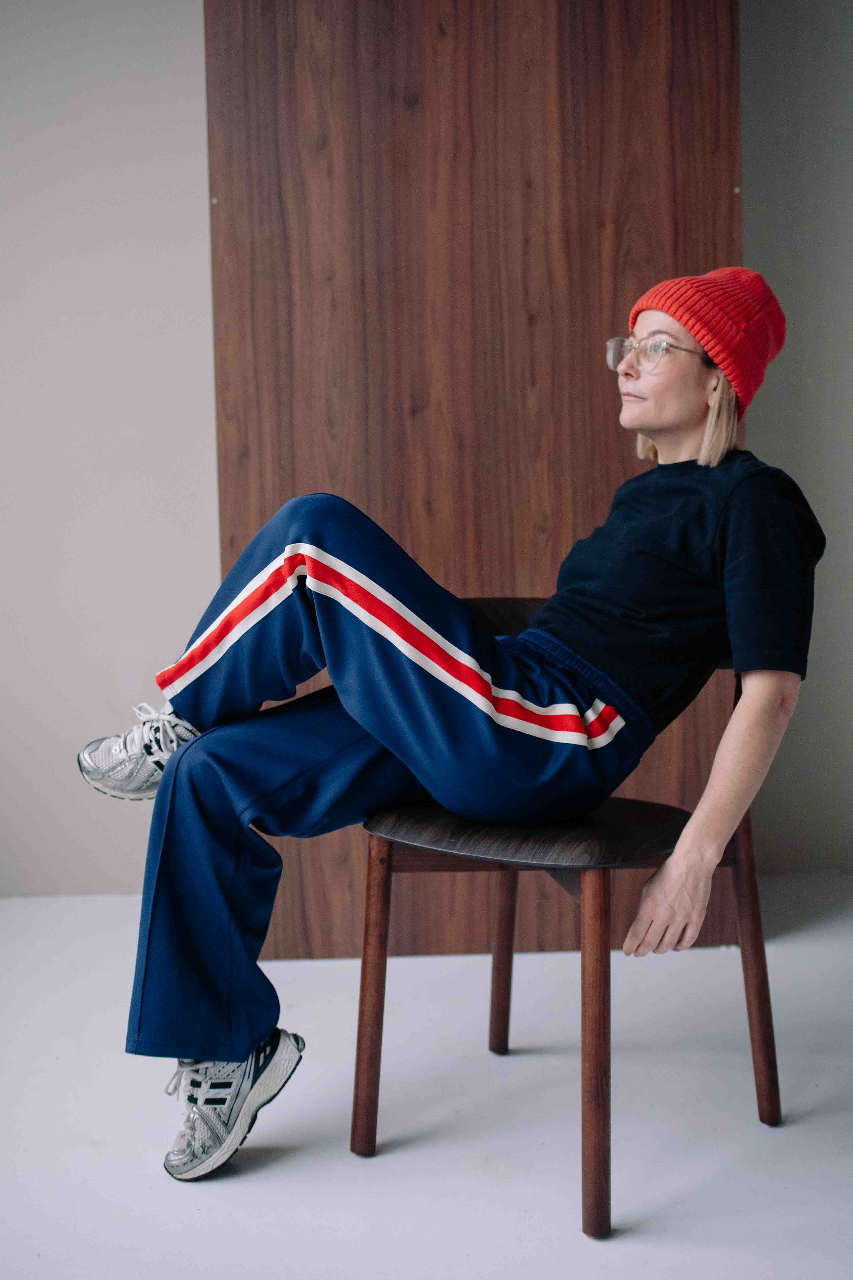 NAVY SPORTY PANTS WOMAN