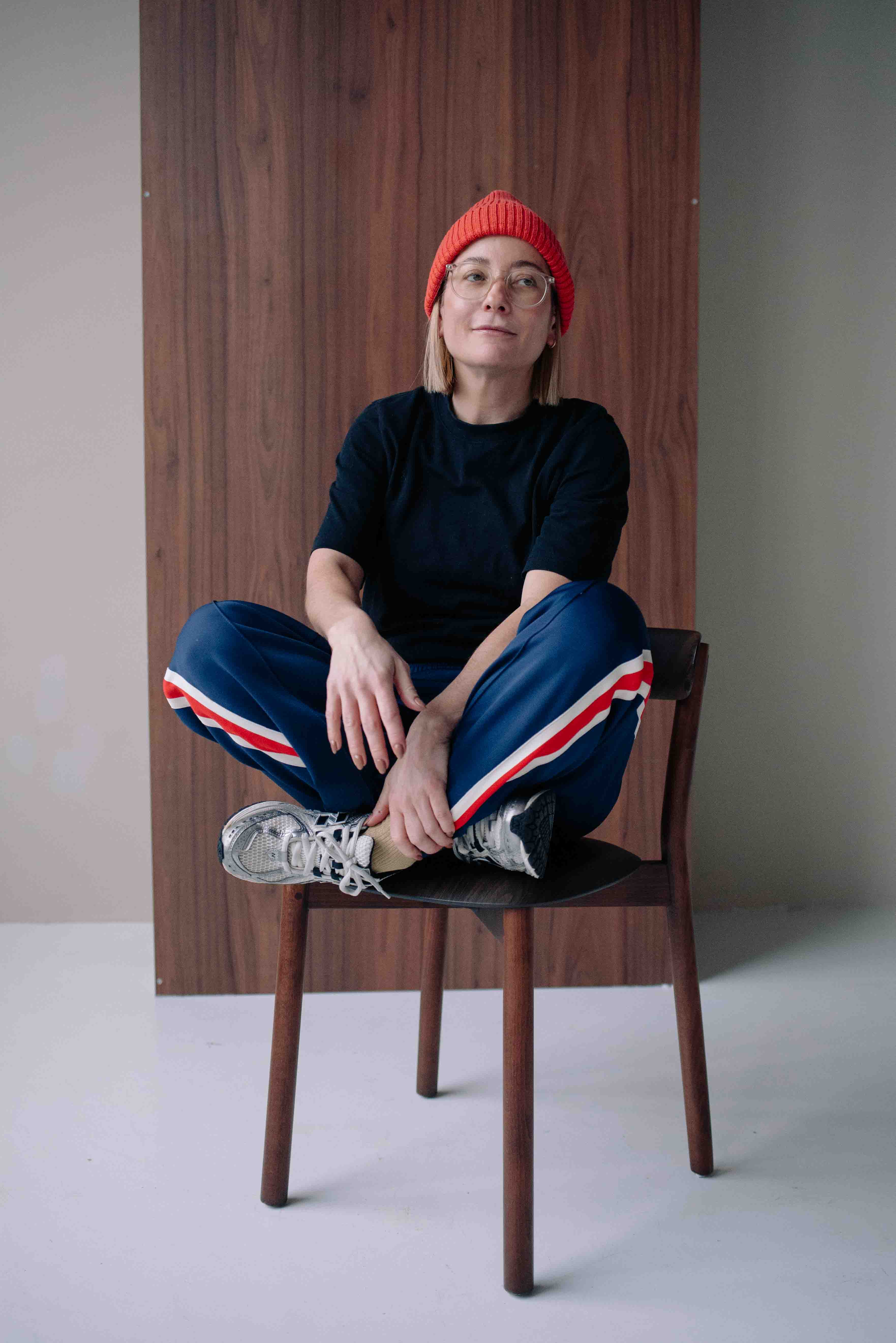 NAVY SPORTY PANTS WOMAN