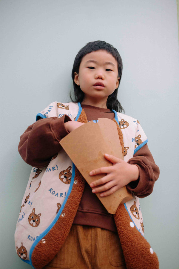 BROWN ROAR REVERSIBLE VEST