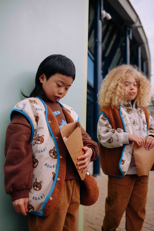 BROWN ROAR REVERSIBLE VEST