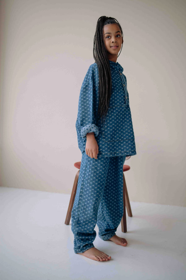 ENSEMBLE DENIM COEUR