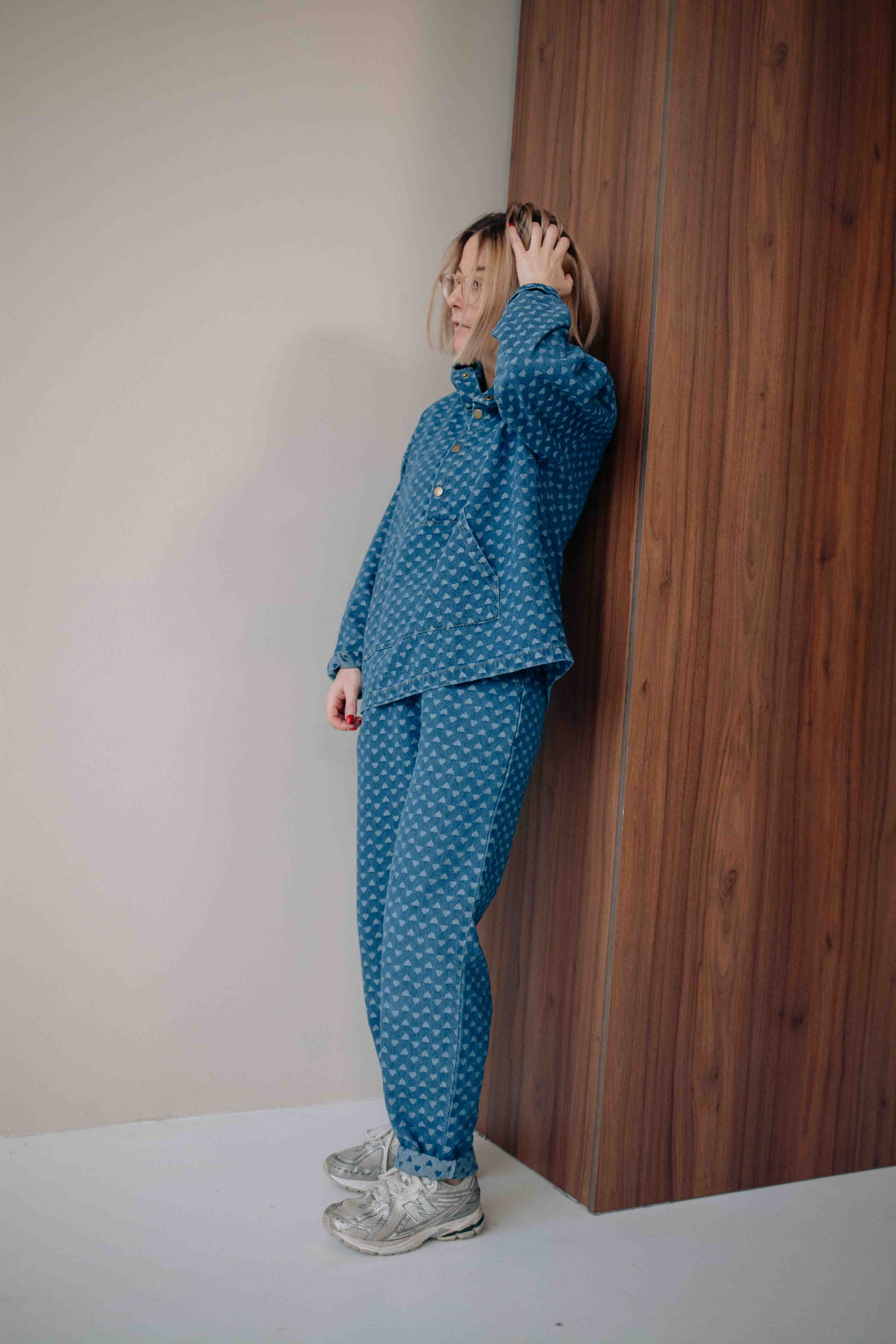 HEART DENIM SET WOMAN