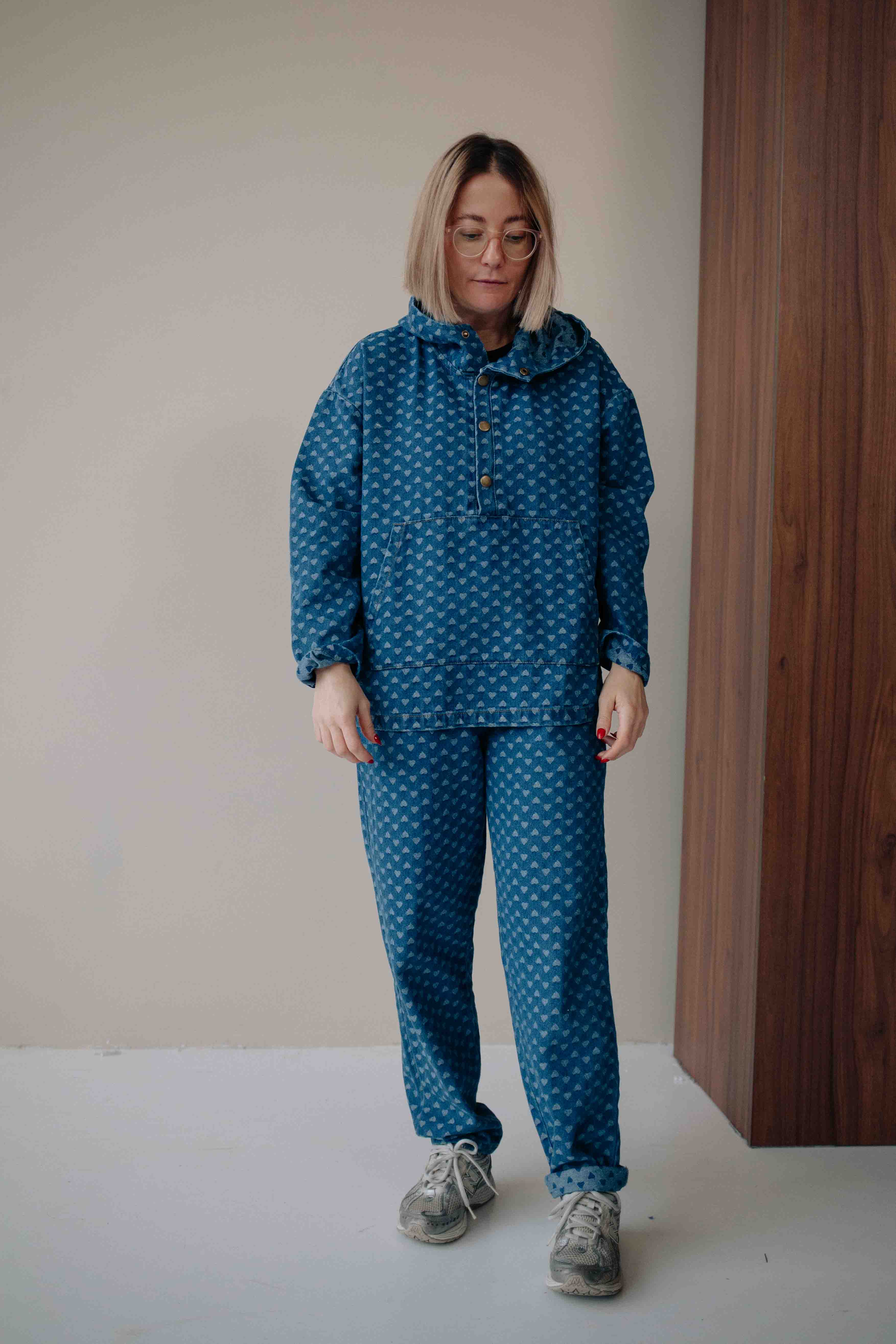 HEART DENIM SET WOMAN