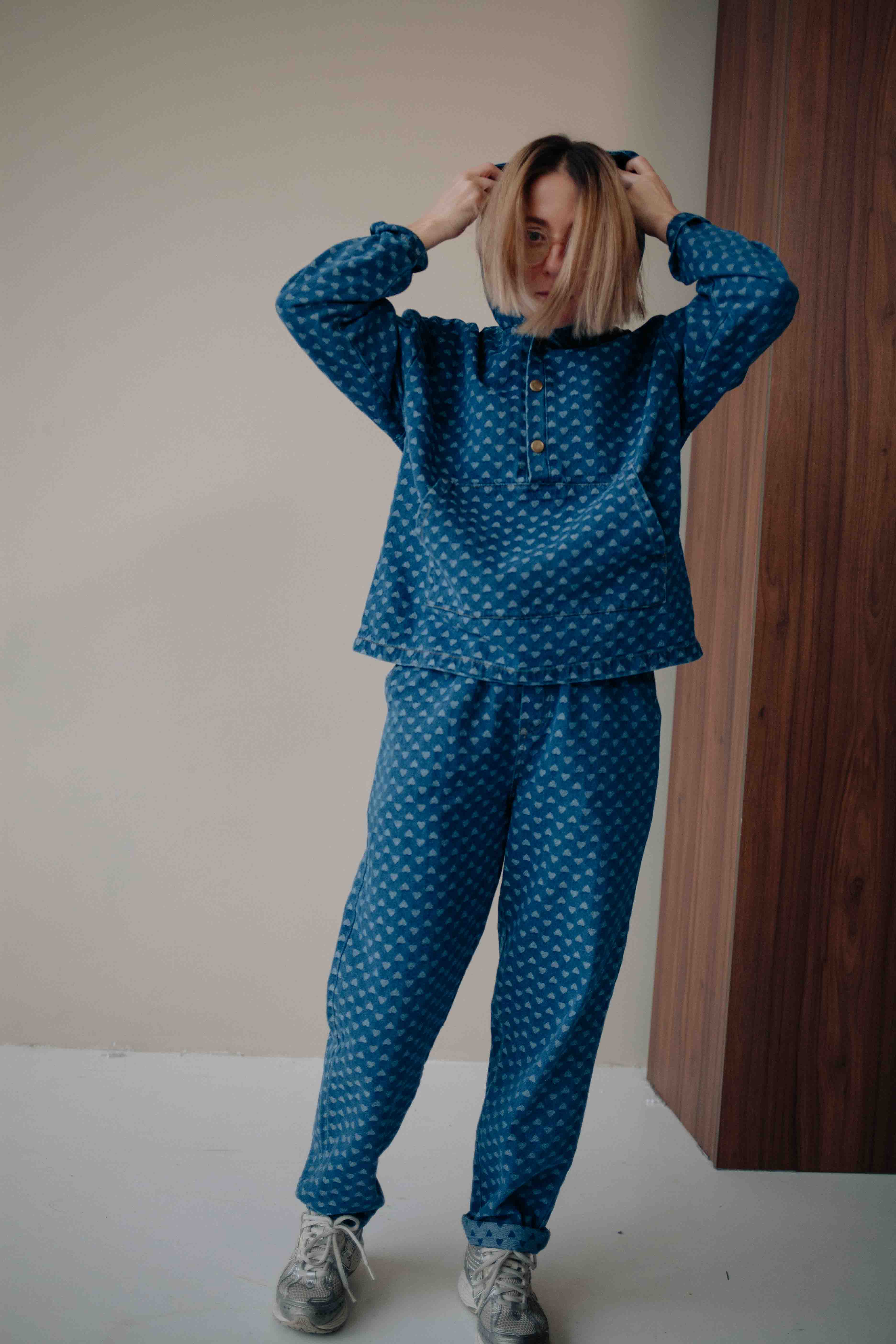 HEART DENIM SET WOMAN