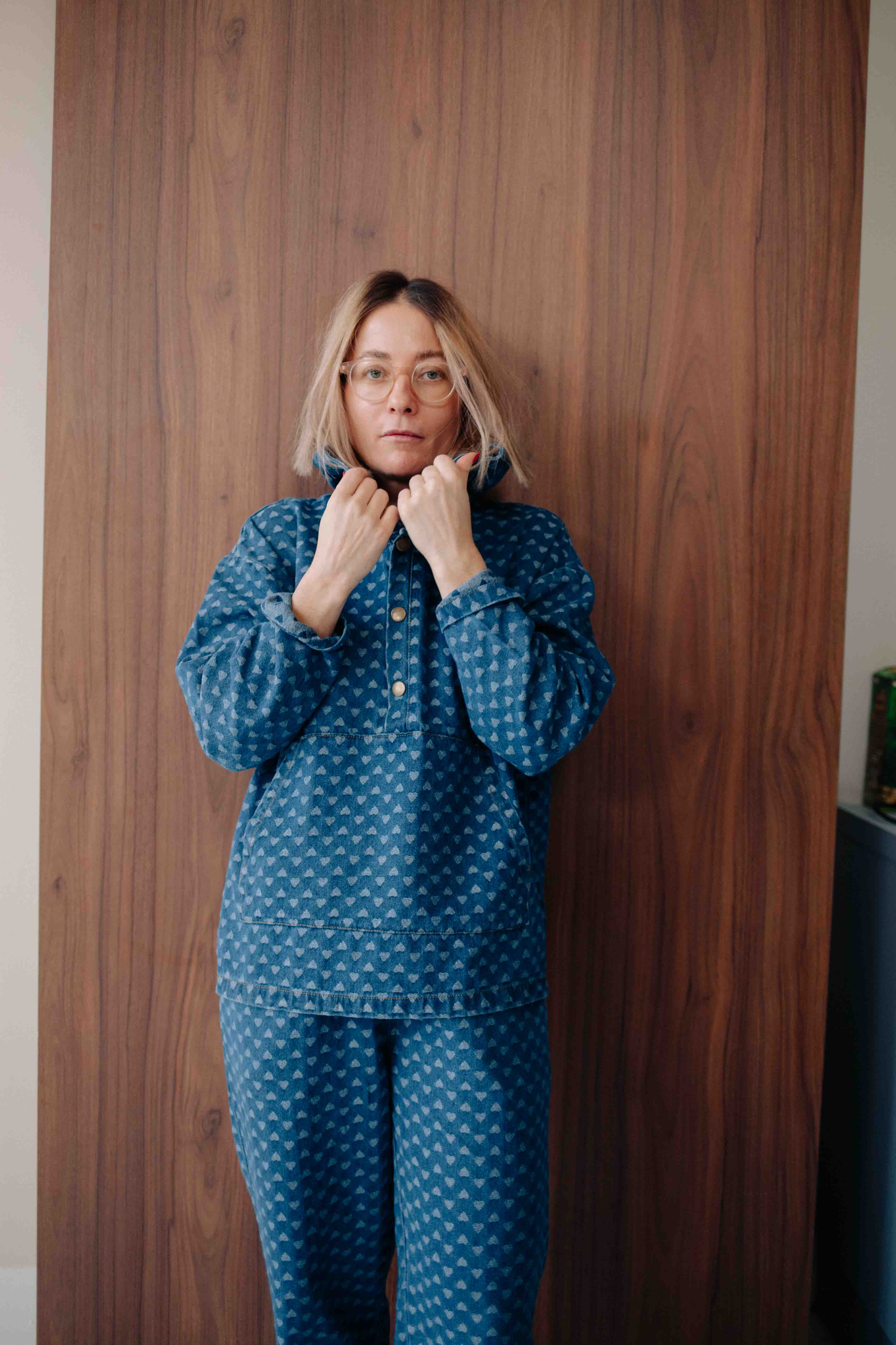 HEART DENIM SET WOMAN