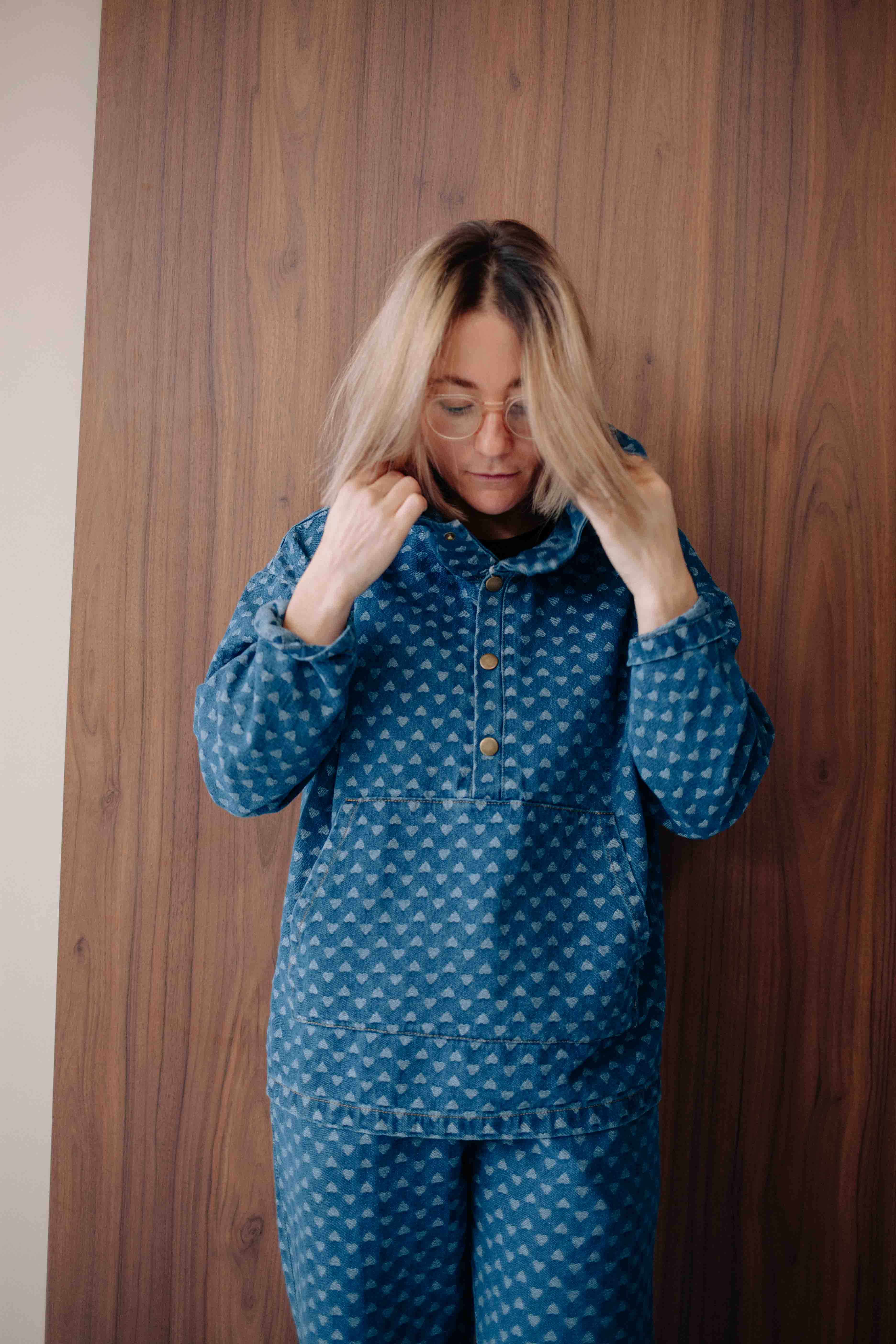 HEART DENIM SET WOMAN