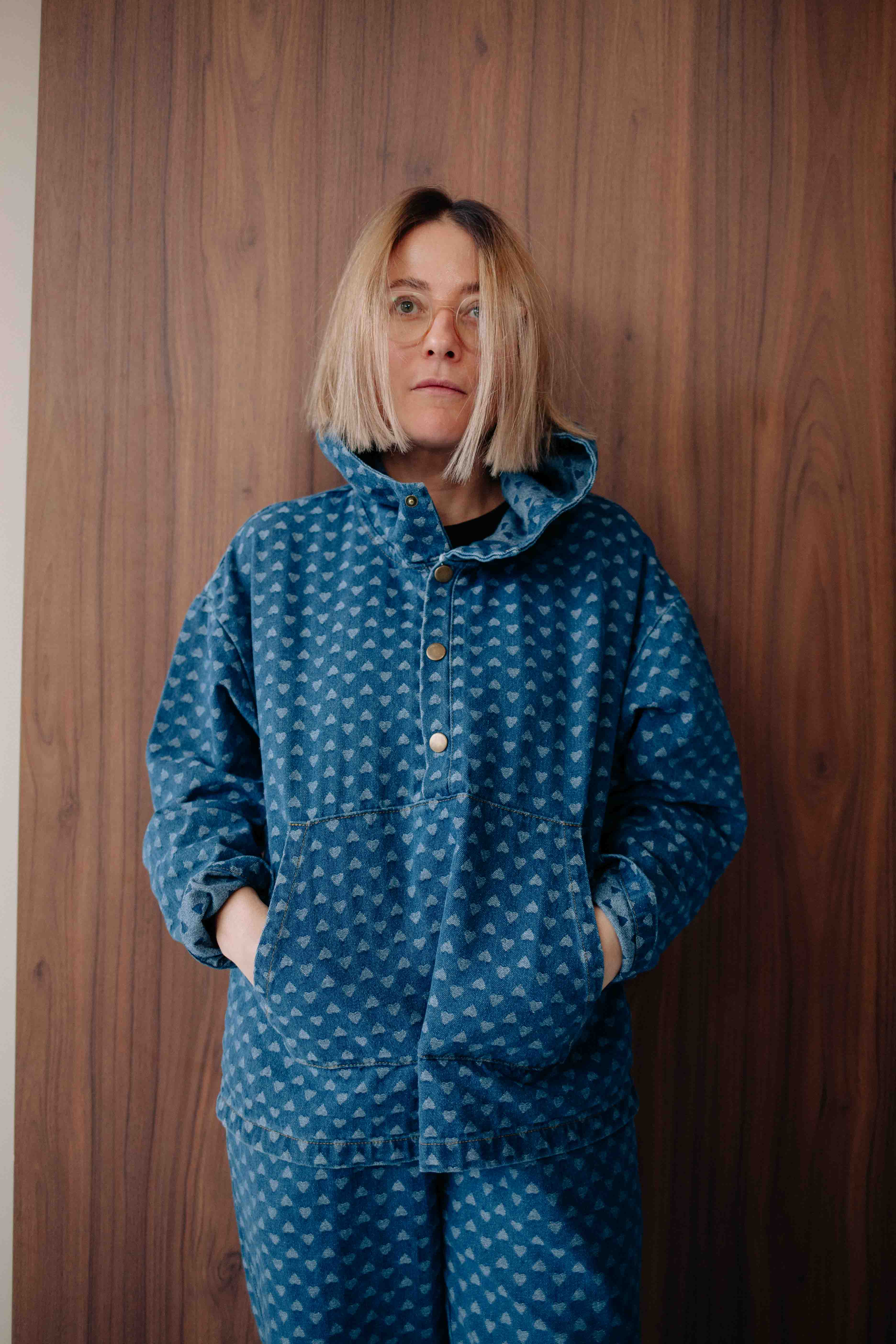 HEART DENIM SET WOMAN