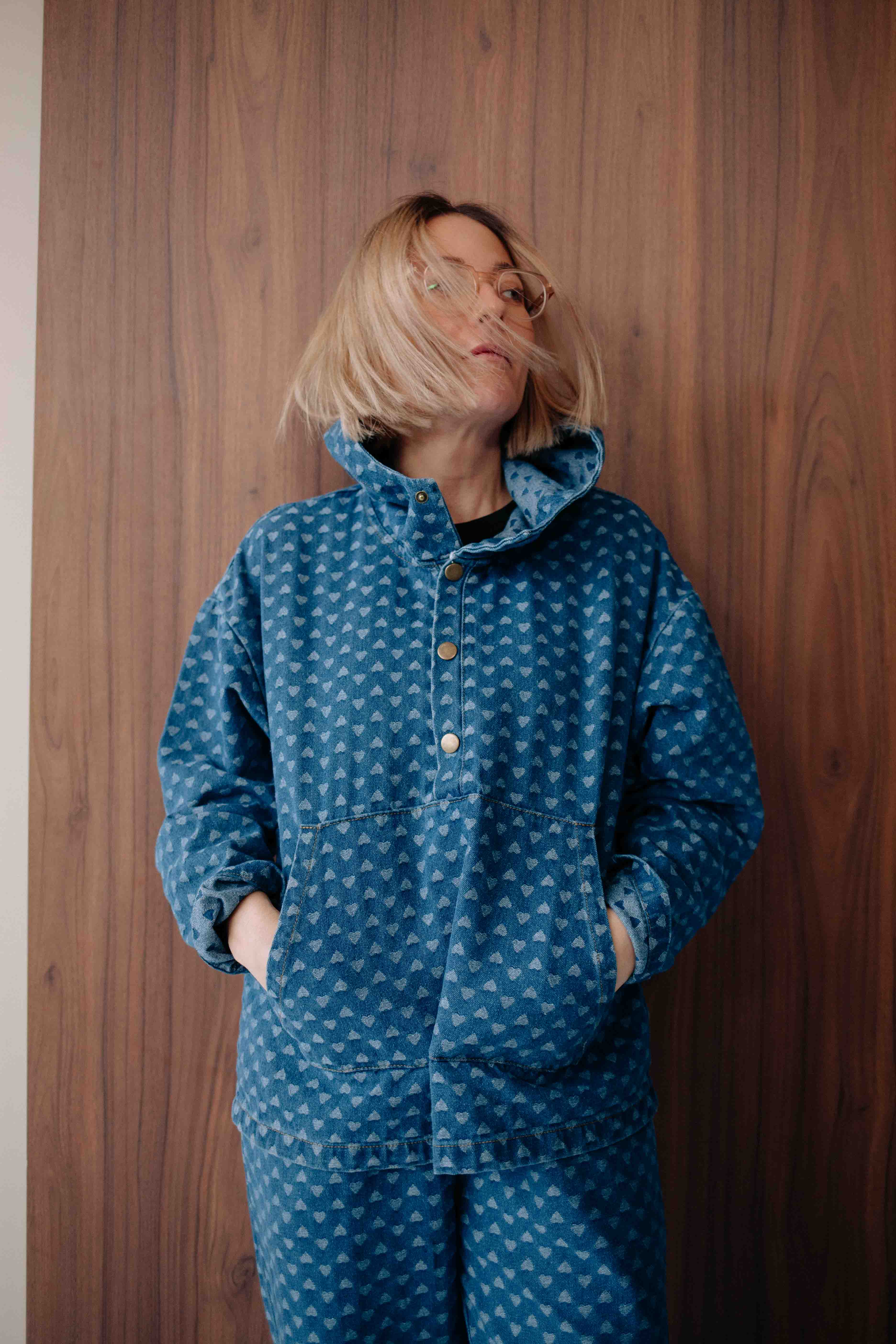 HEART DENIM SET WOMAN