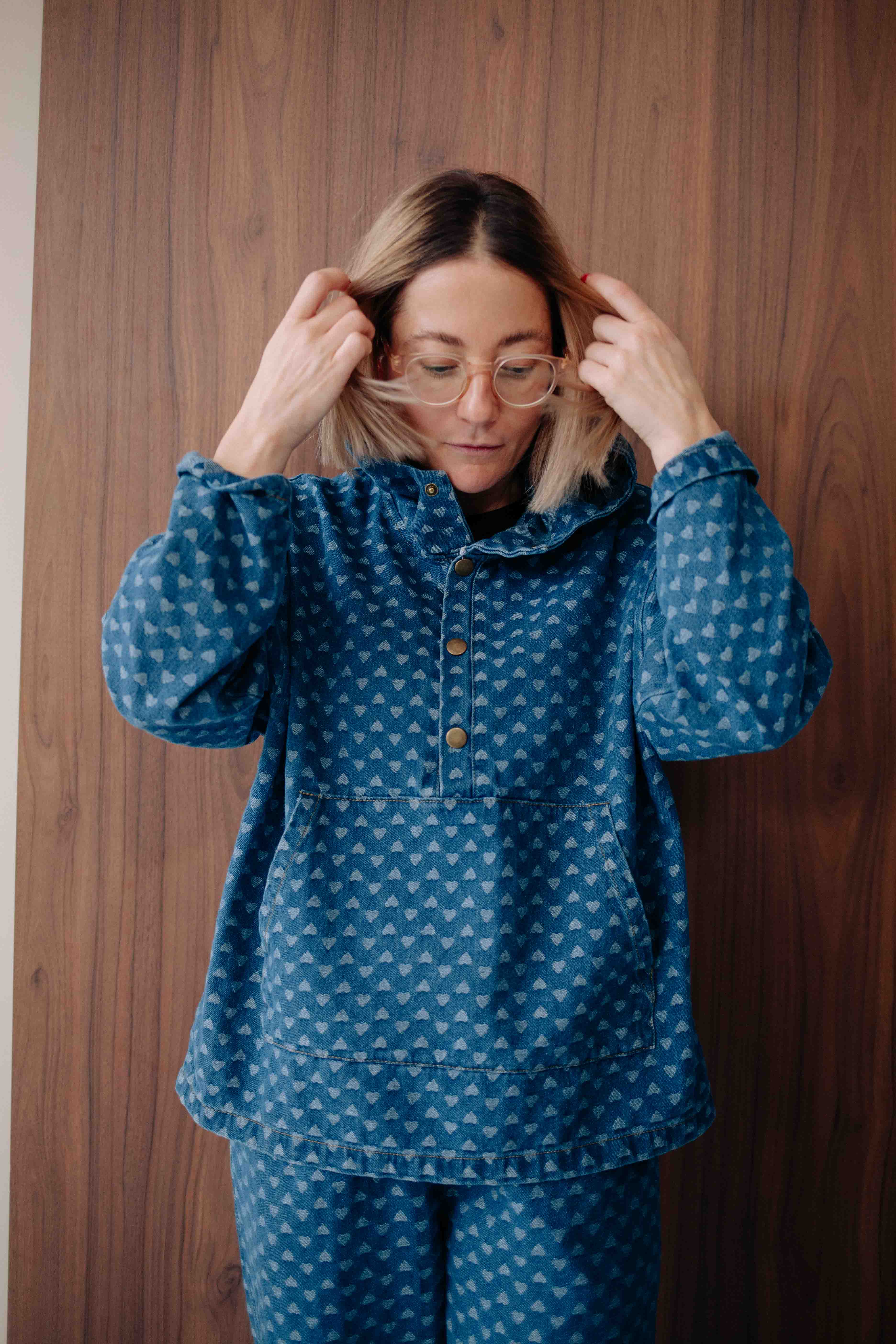 HEART DENIM SET WOMAN