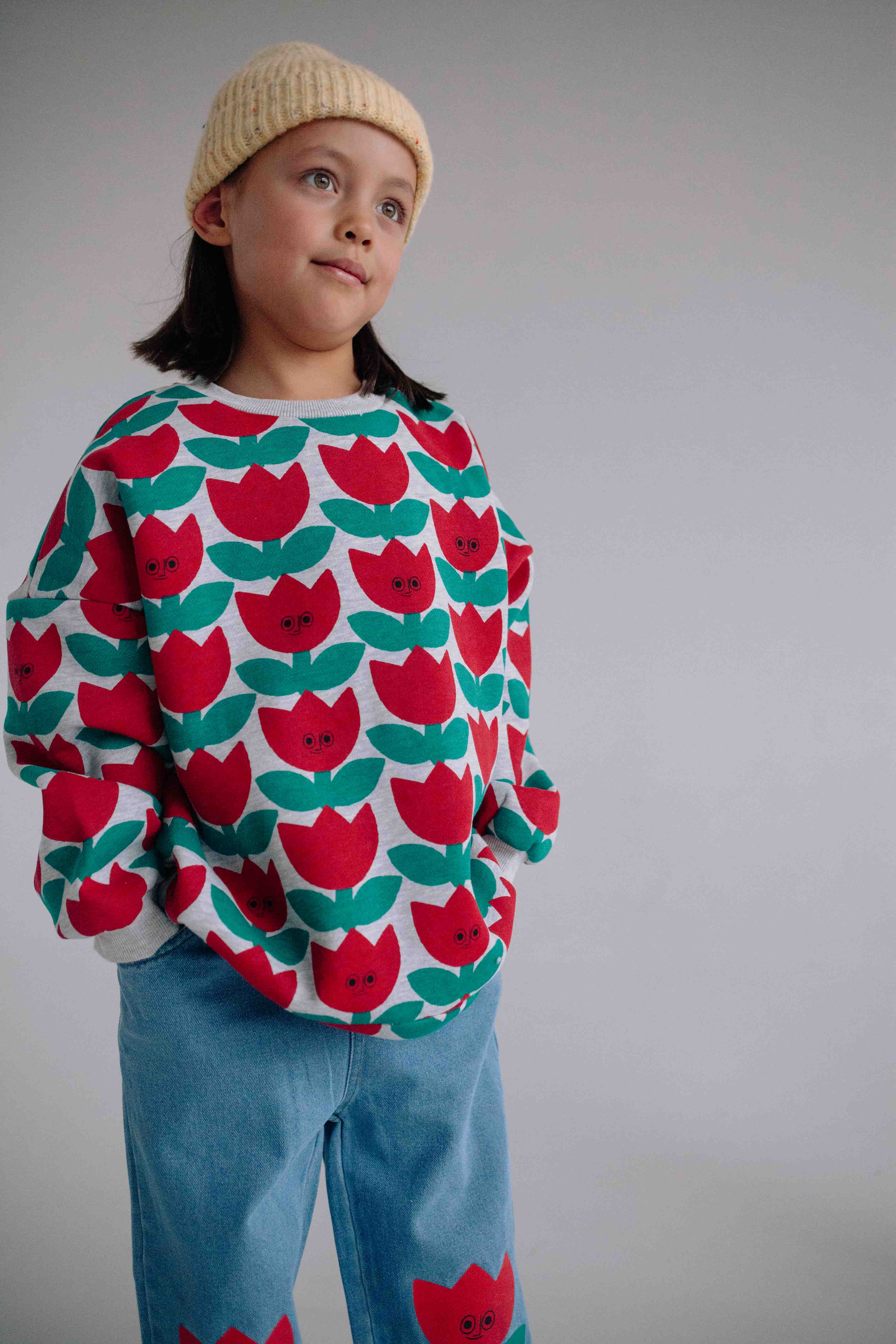 ENSEMBLE GRIS SMILING TULIPE